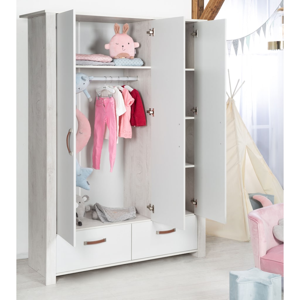 roba® Kinderkleiderschrank »Mila, 3-türig«