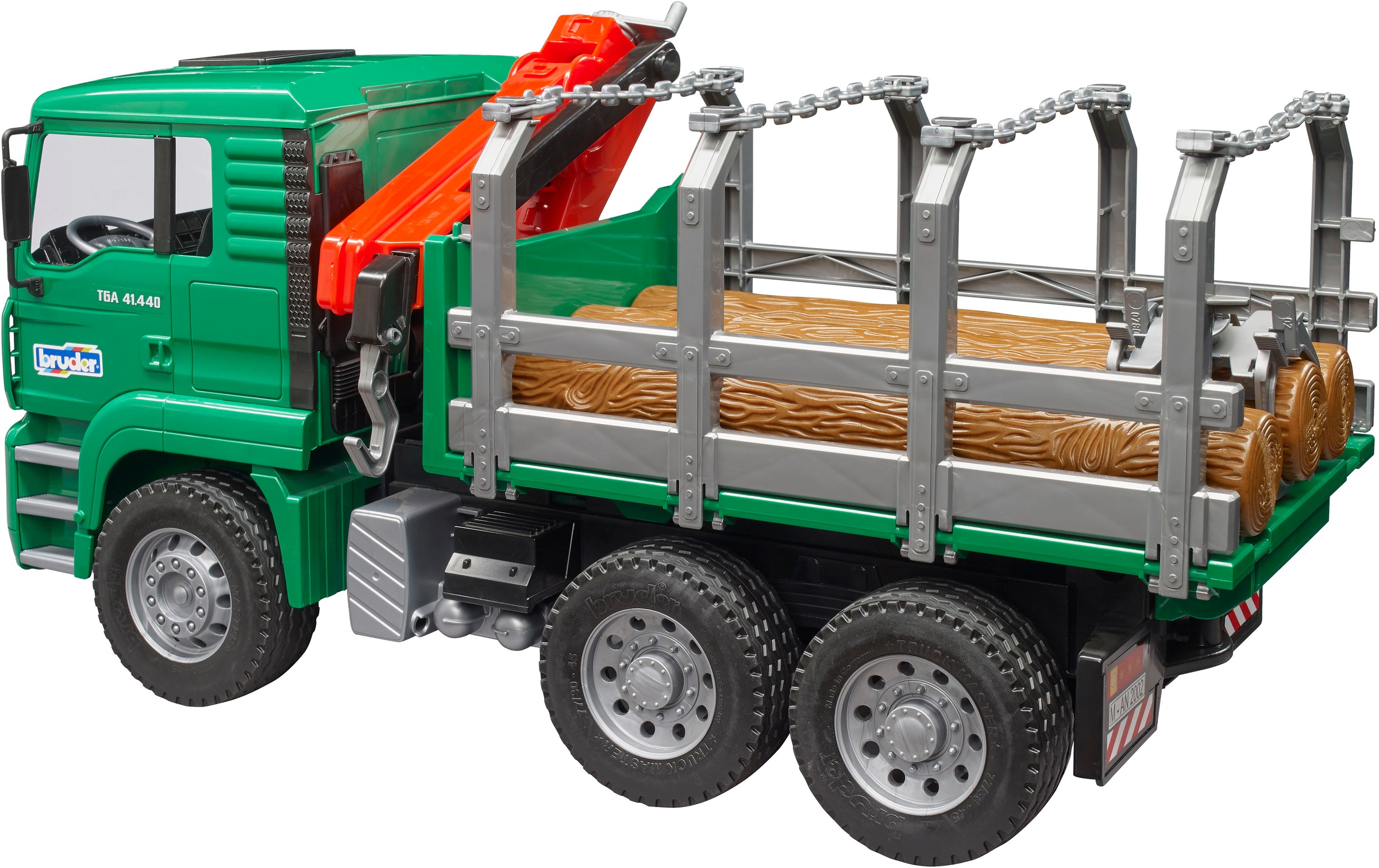 Bruder® Spielzeug-Forstmaschine »MAN Holztransporter mit Ladekran 43 cm (02769)« Made in Europe