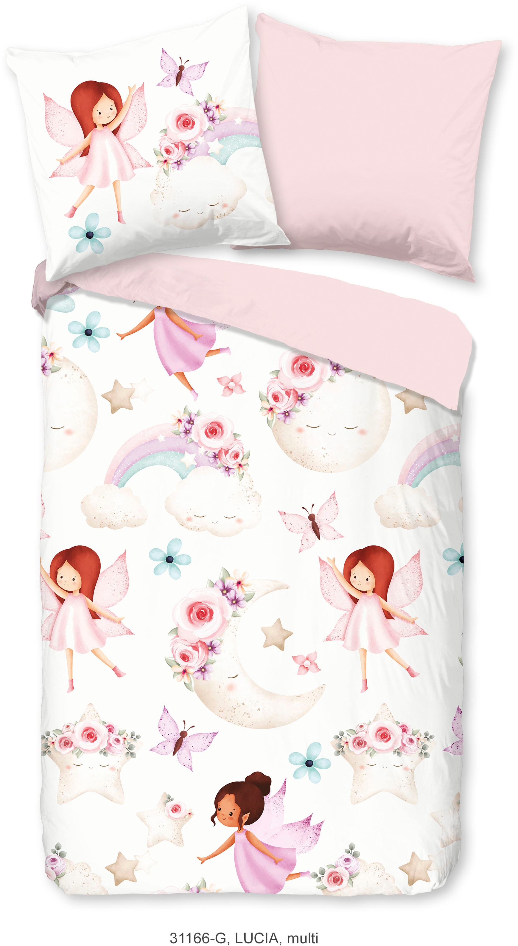 good morning Kinderbettwäsche »Lucia« 2 Stk. tlg. Baumwolle, 135x200, Reißv günstig online kaufen