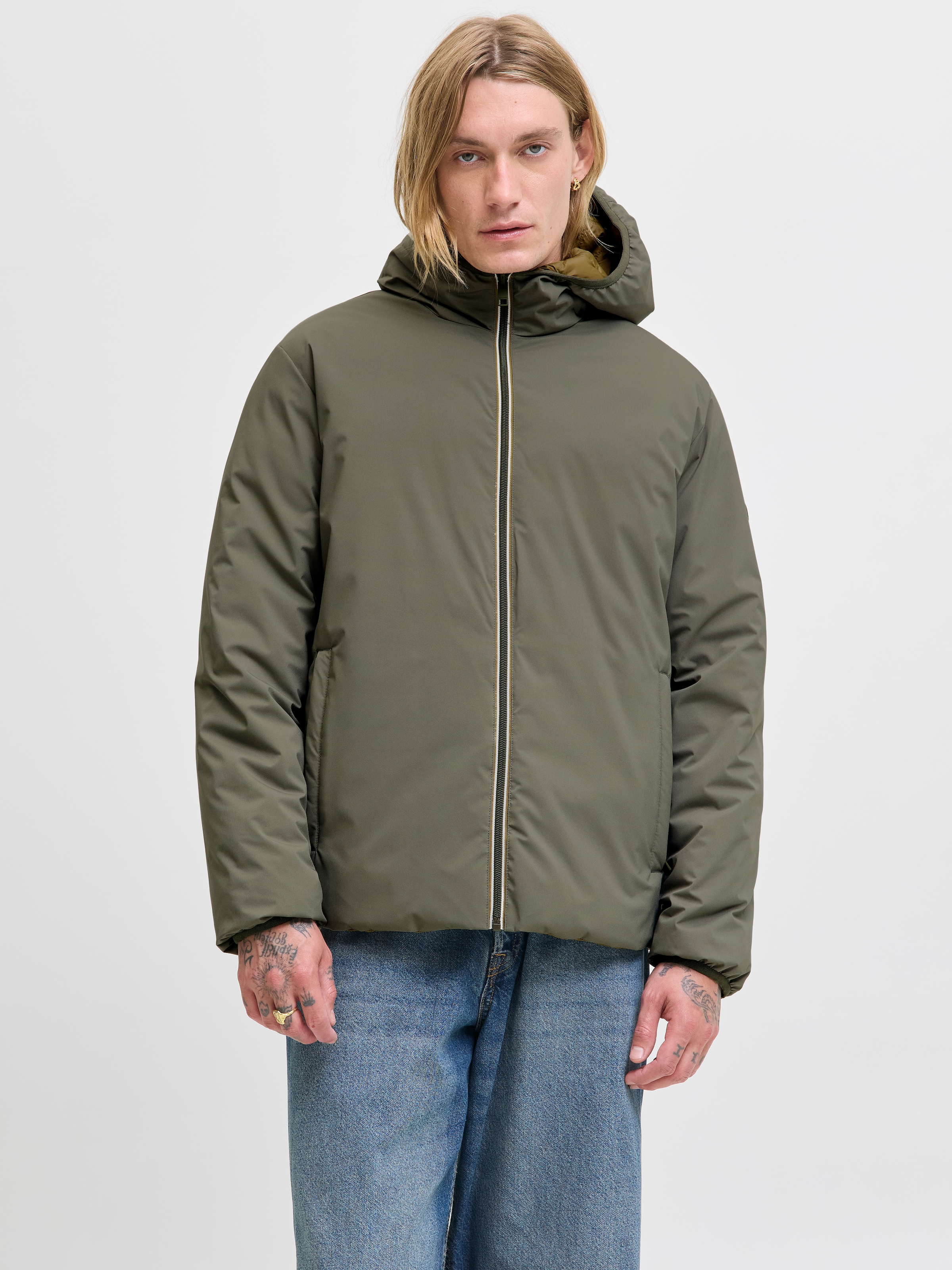 Jack & Jones Outdoorjacke »Jjebrook Reversible Jacket Sn« Mit Kapuze