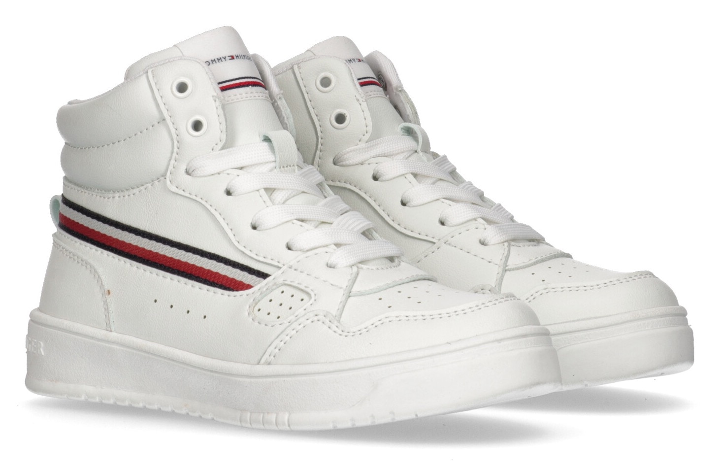 Tommy Hilfiger in »STRIPES Logofarben mit online TOP SNEAKER«, HIGH bestellen LACE-UP Textilband Sneaker