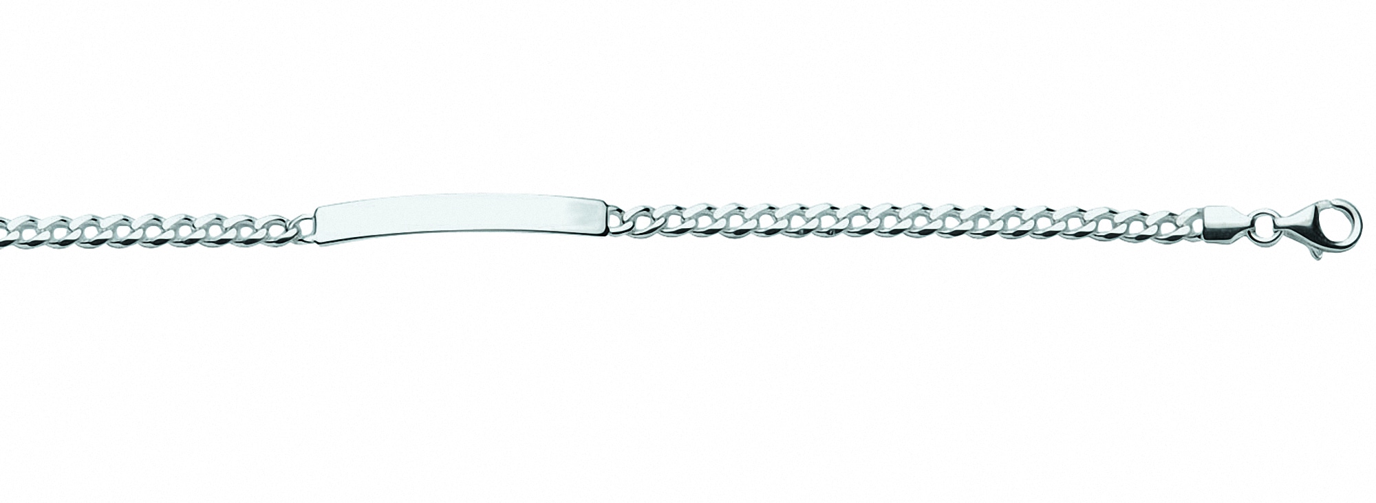 Adelia´s Silberarmband »925 Silber Flach Panzer Armband 19 cm Ø 3,7 mm«,  Silberschmuck für Damen online bestellen