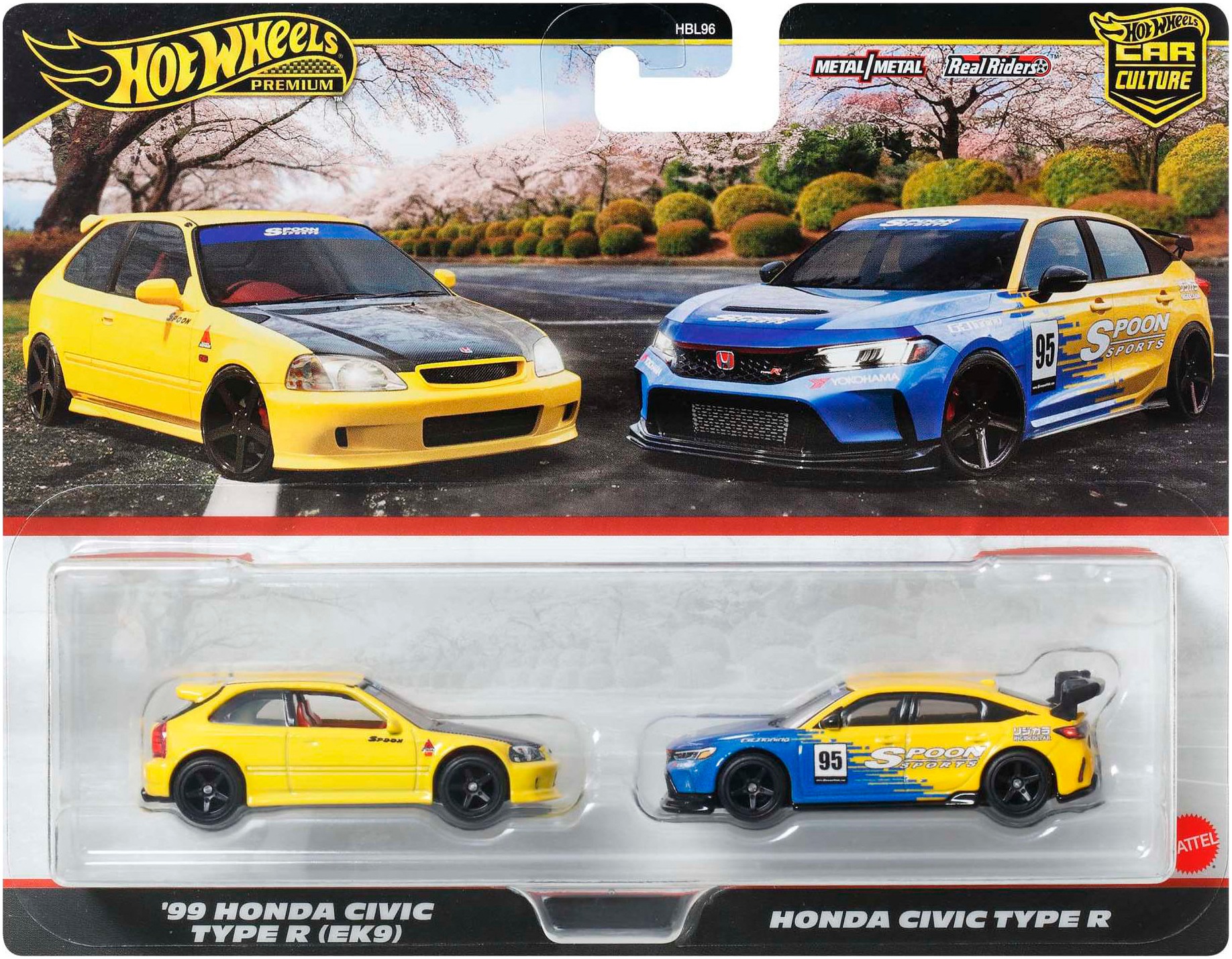 Hot Wheels Spielzeug-Auto »2-Pack - Honda«, Maßstab 1:64