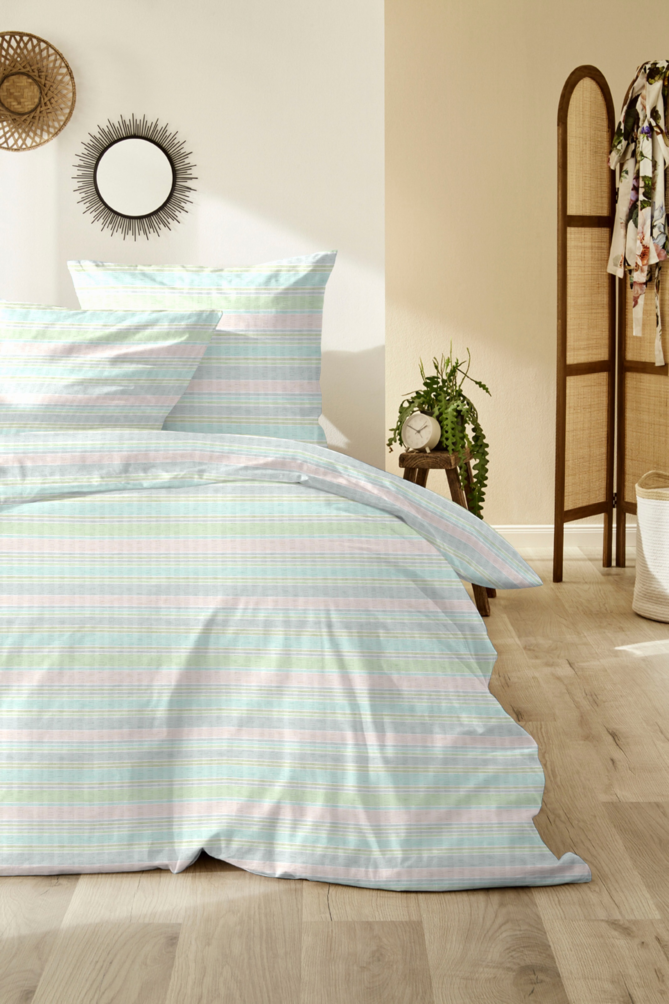 Primera Bettwäsche »Primera Soft-Seersucker-Bettwäsche Piruleta« 2 Stk. tlg günstig online kaufen