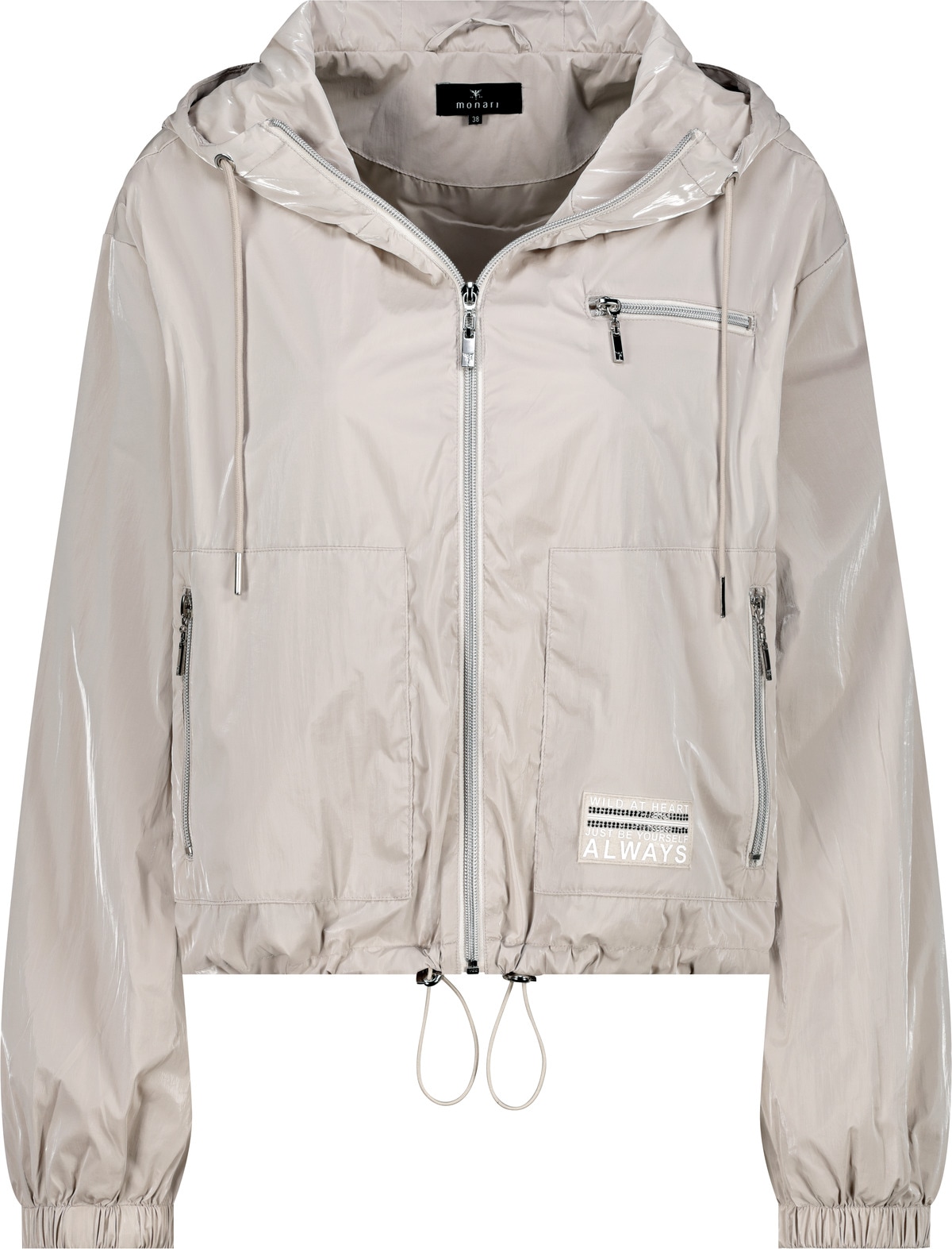 Monari Kurzjacke, mit Kapuze, mit Kapuze