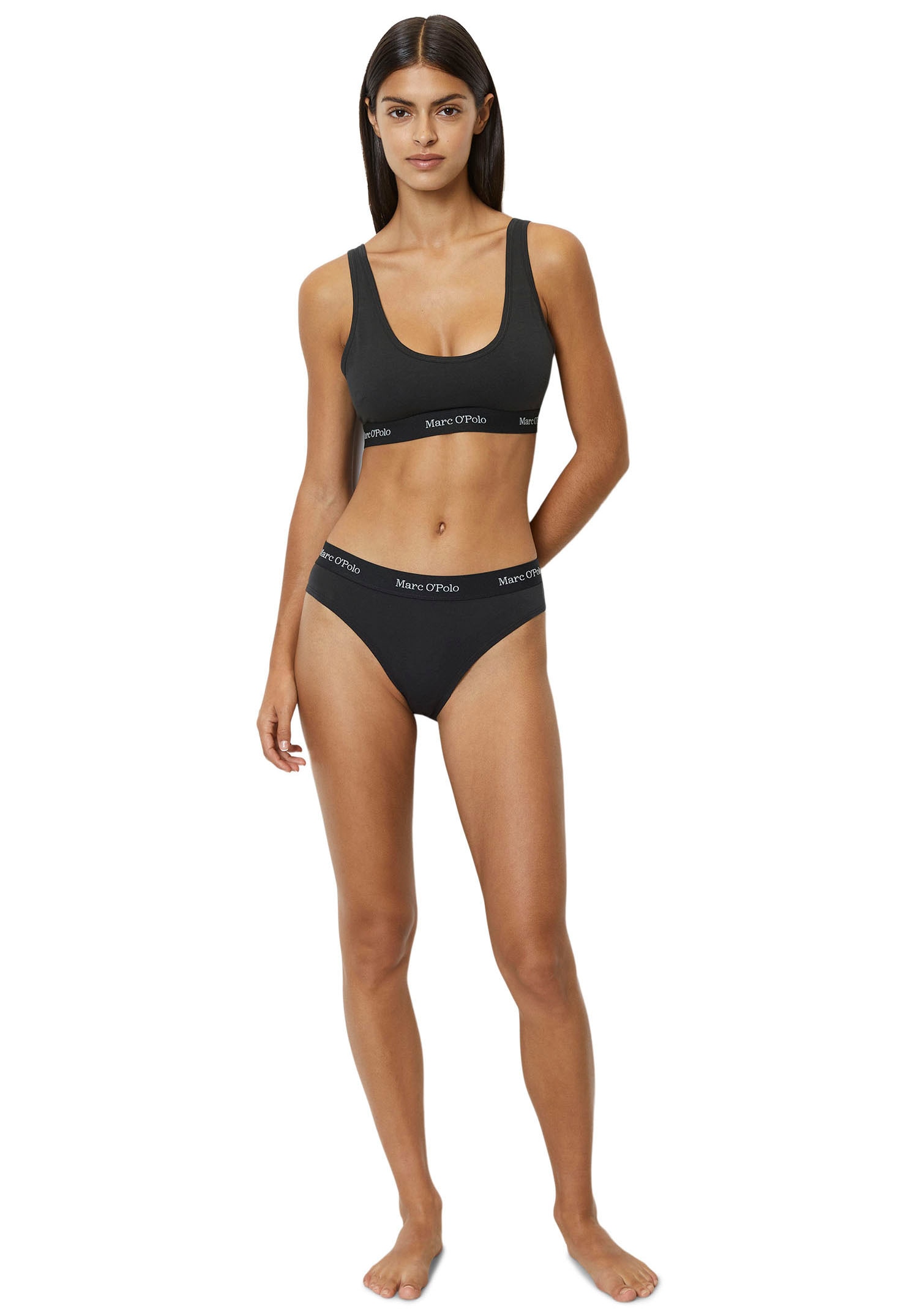 Marc O'Polo Bustier »Essentials Woven«, mit schlichtem Unterbrustprint