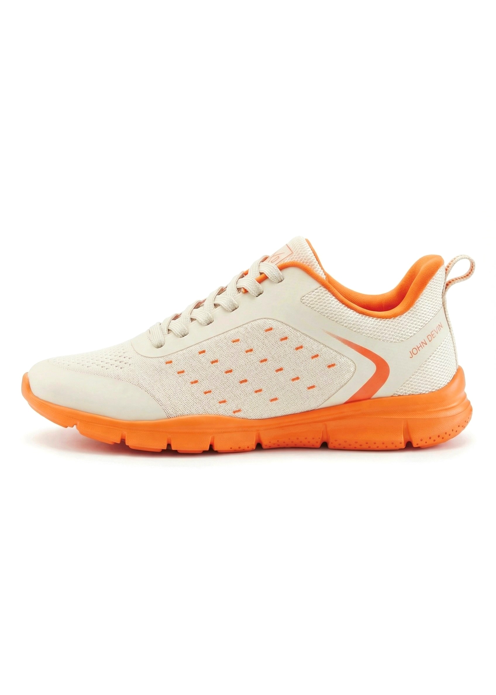 John Devin Sneaker »Schnürschuh, Freizeitschuhe, Schnürhalbschuhe, Halbschuh, Turnschuh«  im sportiven Look mit farbiger und flexibler Sohle VEGAN
