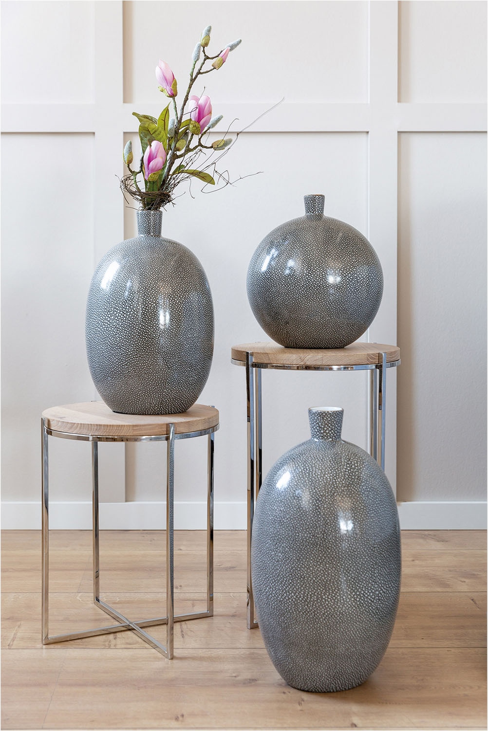 GILDE Bodenvase »Vase Athina bauchig«