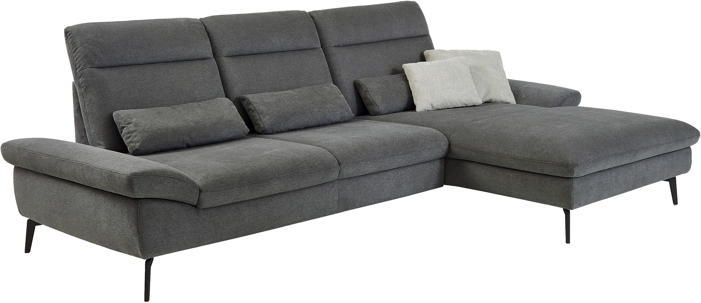 HUKLA Ecksofa »HU-HP22156 L-Form«, inkl. Kopfpolsterverstellung, optional m günstig online kaufen