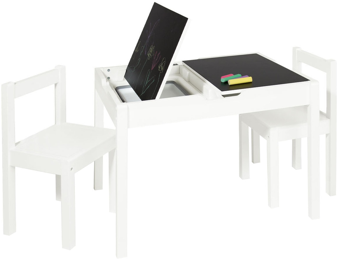 Pinolino® Tischplatte »Tischplatten-Set mit Magnettafel und Tafellack« Set, 2 Stk. tlg. für Kindersitzgruppe Linnea, weiß,