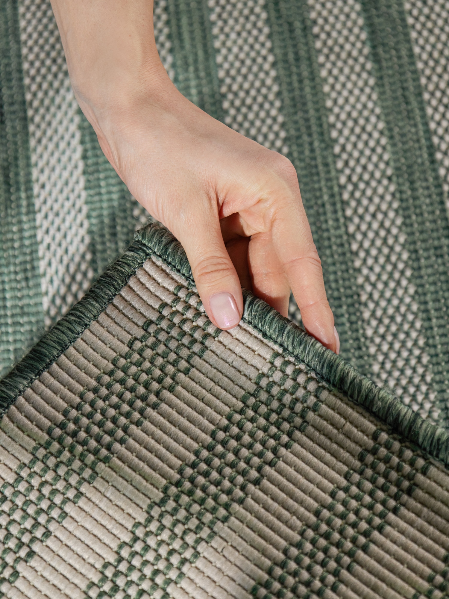 Ted Baker Teppich »Linley« rechteckig 8 mm Höhe Designteppich, Wetterfest, Pflegeleicht, Modern, Wohnzimmer, Terrasse