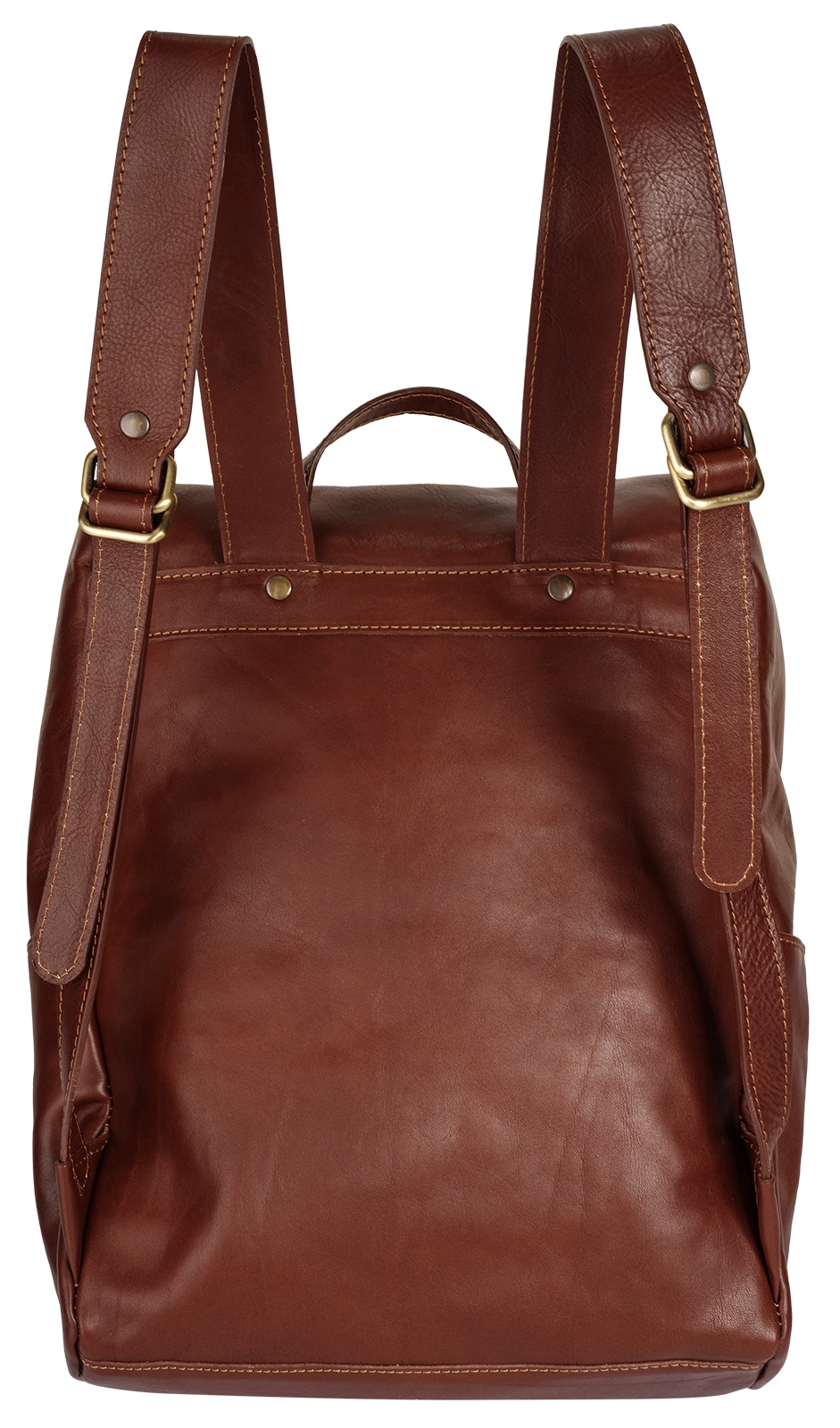 Piké Laptoprucksack, echt Leder, Made in Italy