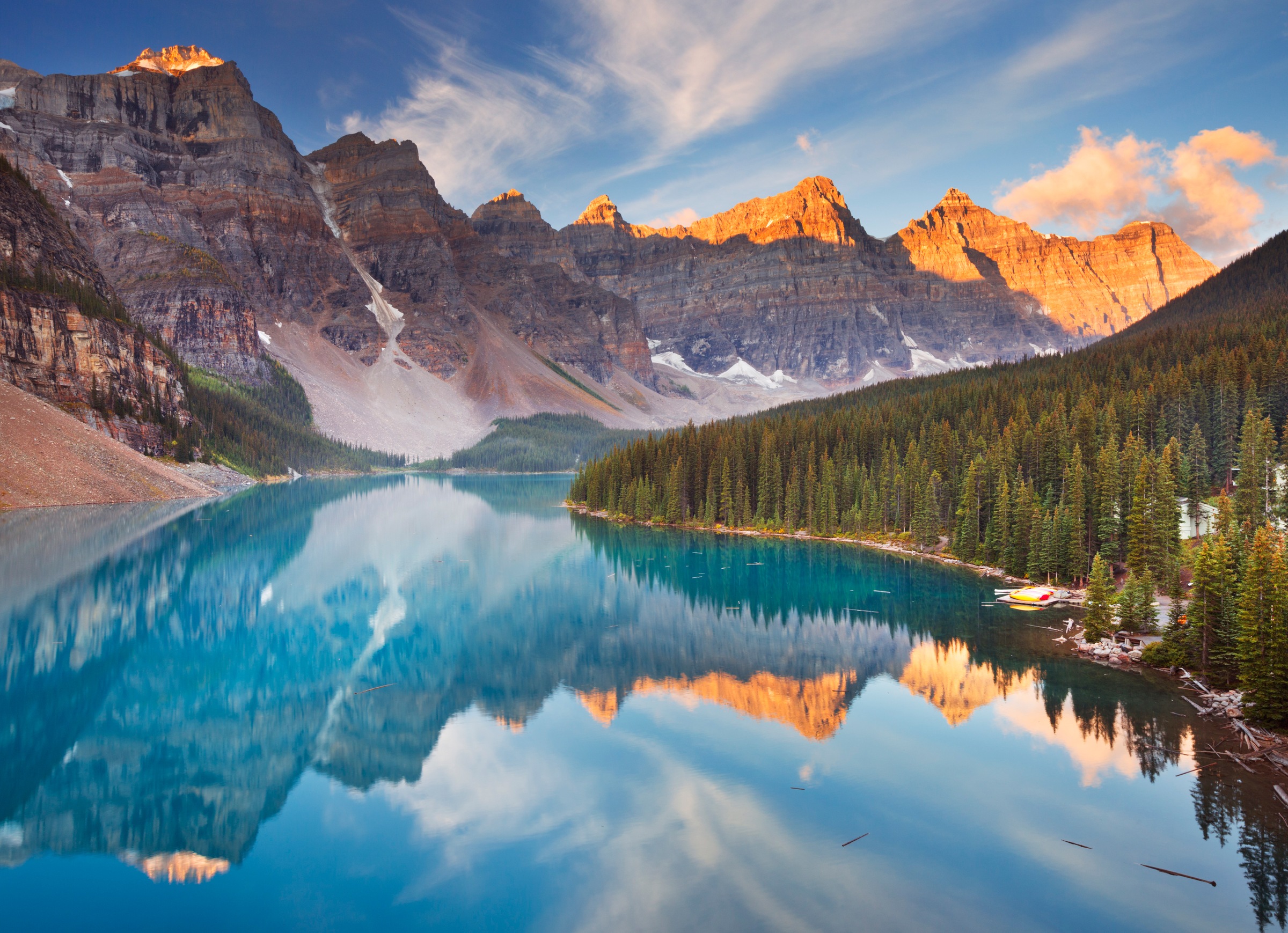 Papermoon Fototapete »Moraine Lake Rocky Mountains« glatt günstig online kaufen