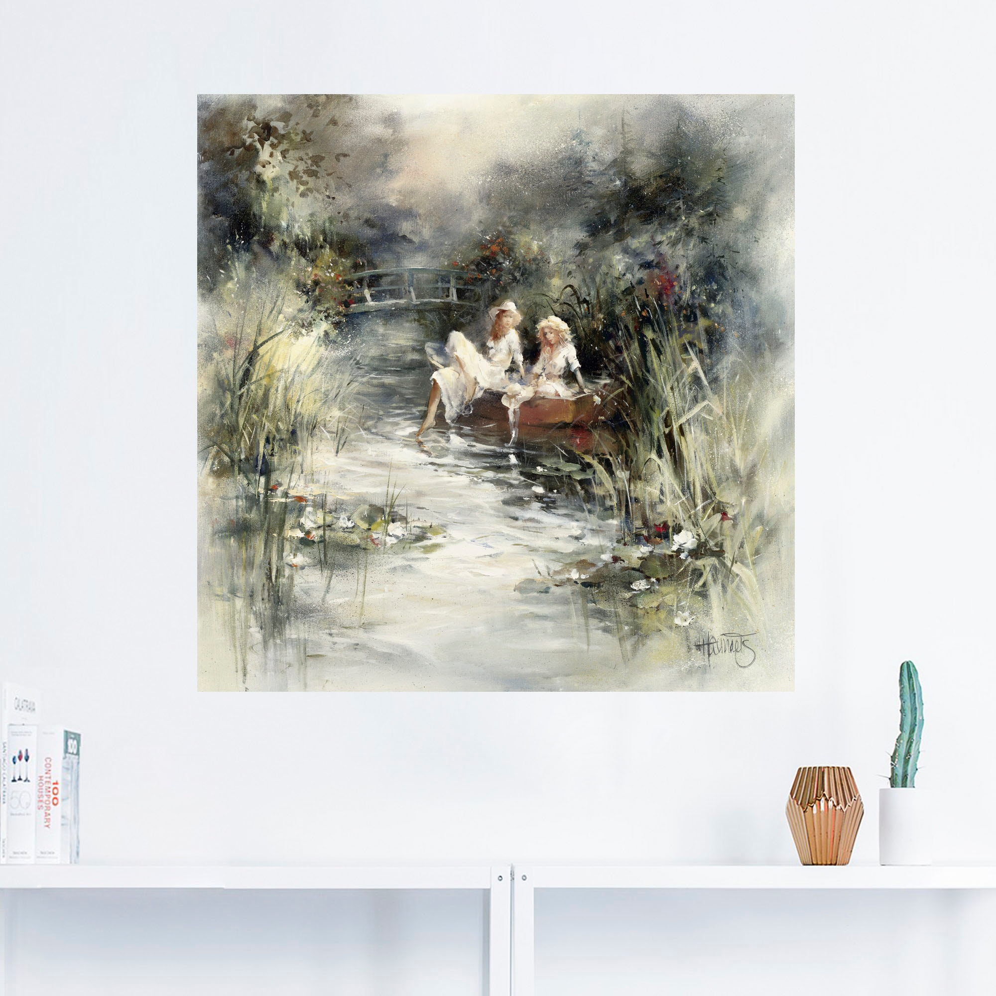 Artland Wandbild »Frühlingsschein«, Frau, (1 St.), als Leinwandbild, Poster, Wandaufkleber in verschied. Größen