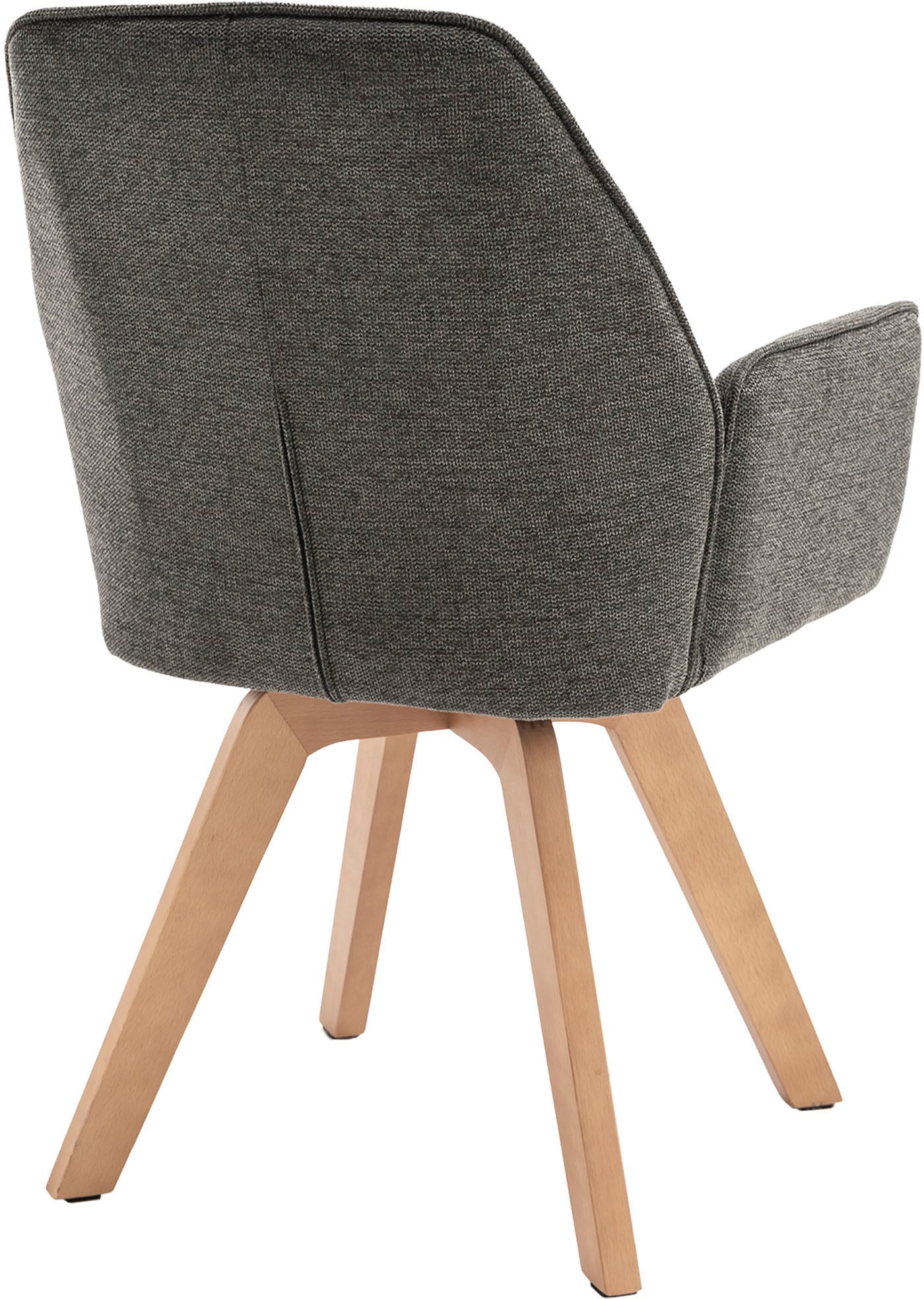 byLIVING Esszimmerstuhl »Tony« (Set) 2 Stk.mit Massivholzgestell eichefarbig, 360 Grad drehbar, hoher Sitzkomfort