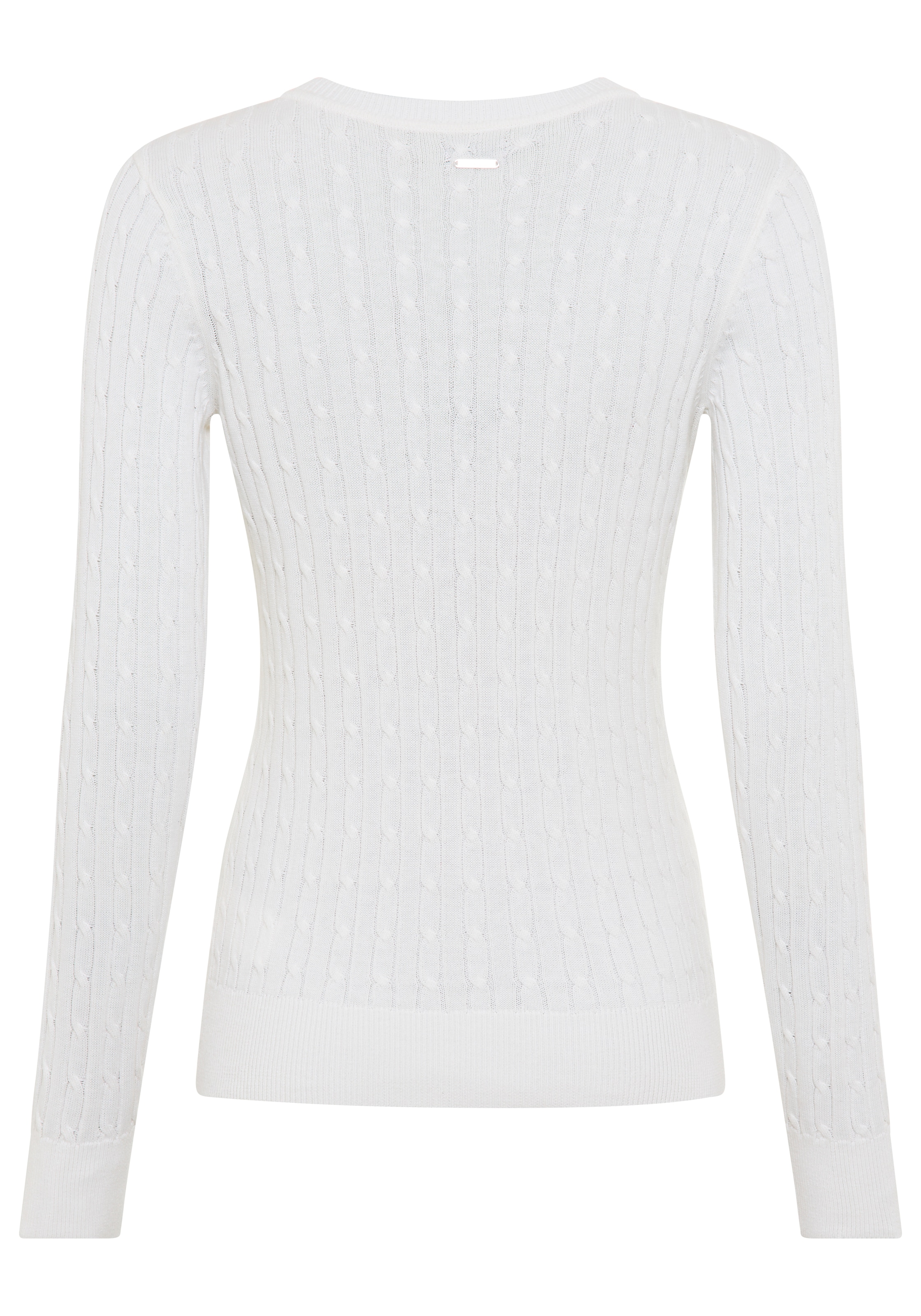 Laura Scott Strickjacke mit Zopfstrickmuster und Knopfleiste