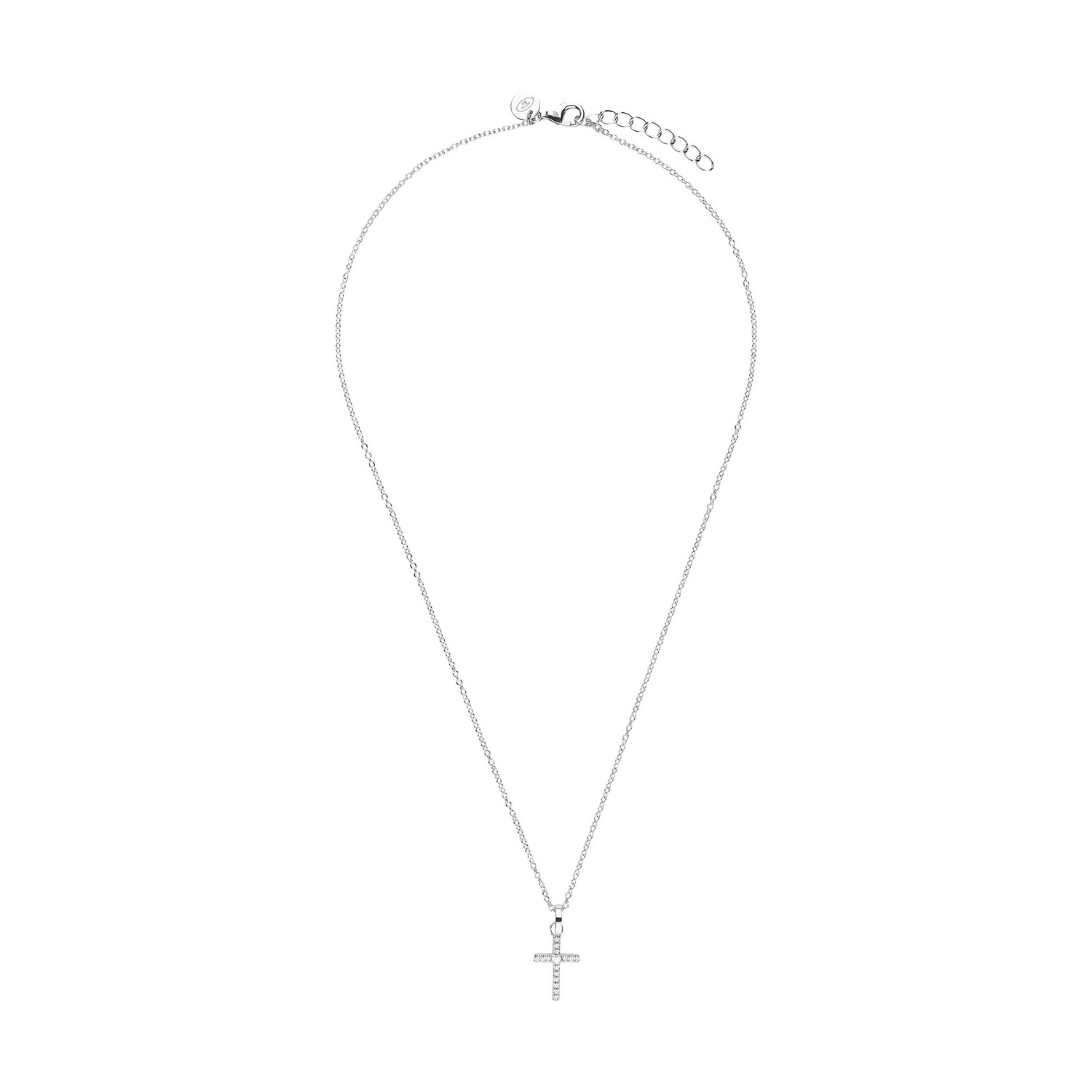 TOM TAILOR Kette mit Anhänger »Kreuz-Motiv« mit Zirkonia (synth.)