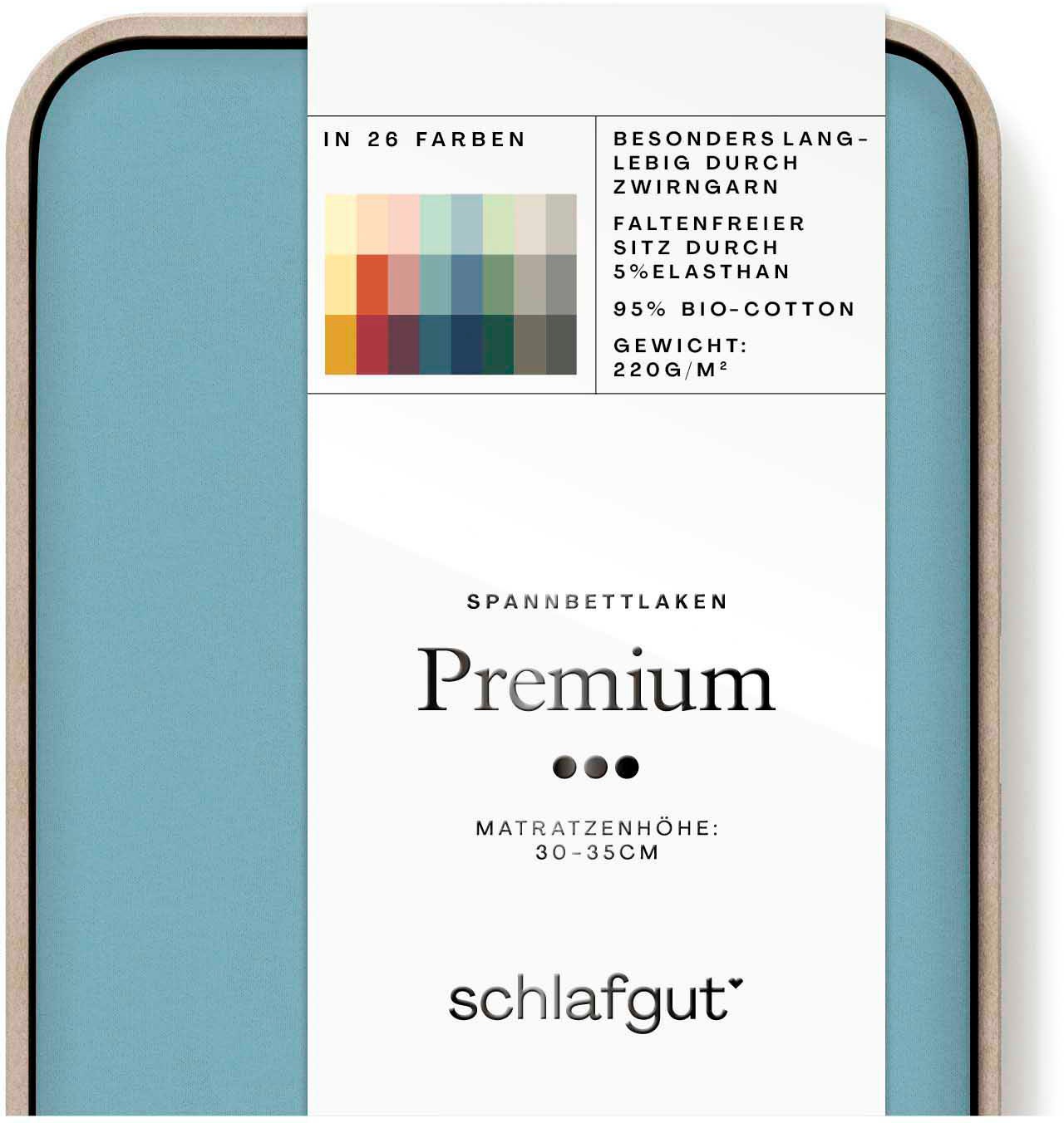 Schlafgut Spannbettlaken »Premium«, nachhaltige Zero Waste Verpackung, PREM günstig online kaufen