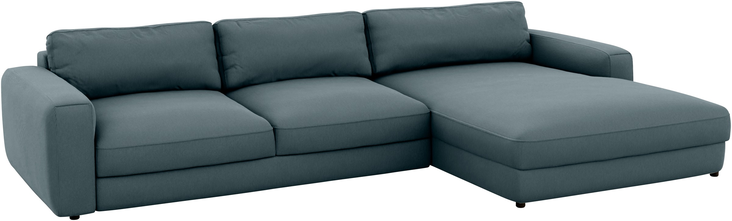 Places of Style Ecksofa »Bloomfield, elegant, viel Platz, Mega Couch, Breite 303cm, L-Form«, extra tiefe Sitzfläche, wahlweise mit Sitztiefenverstellung