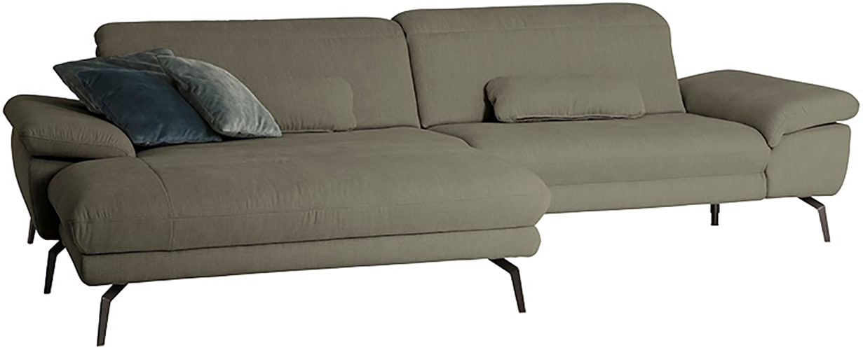 Die PlanBar Ecksofa "MP-IN22025 L-Form", mit Kopfteilverstellung, wahlweise günstig online kaufen