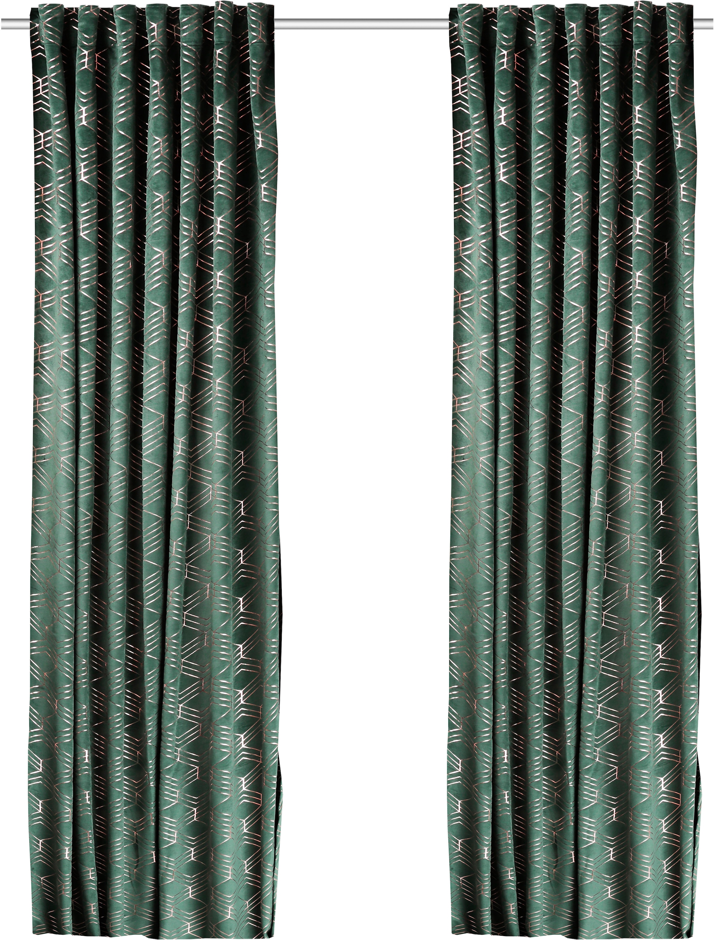 my home Vorhang »Velvet Foil«, (2 St.), Samt