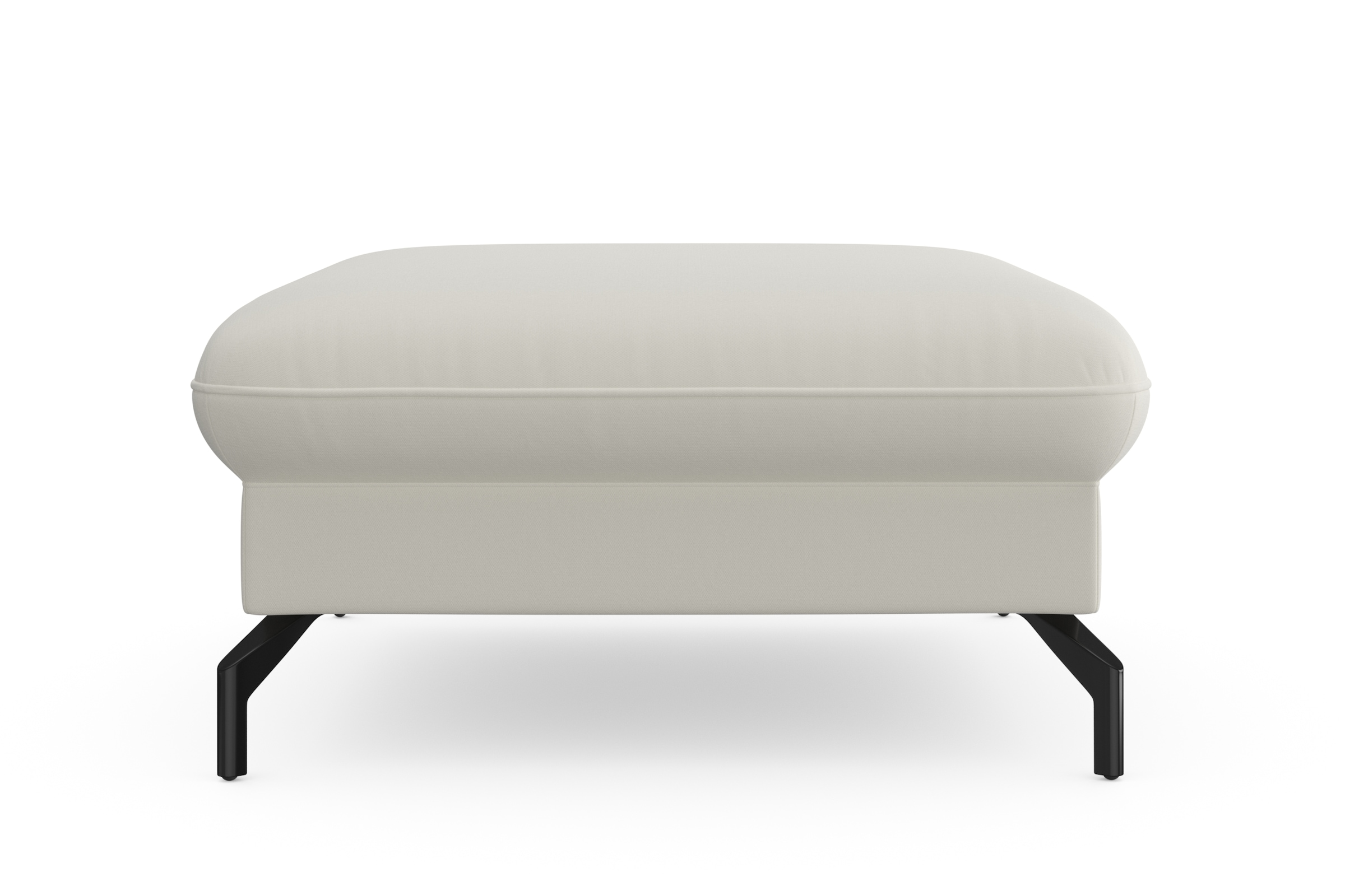 sit&more Hocker »Fashion«, inklusive Federkern, mit hochwertigen, schwarzen Metallfüßen