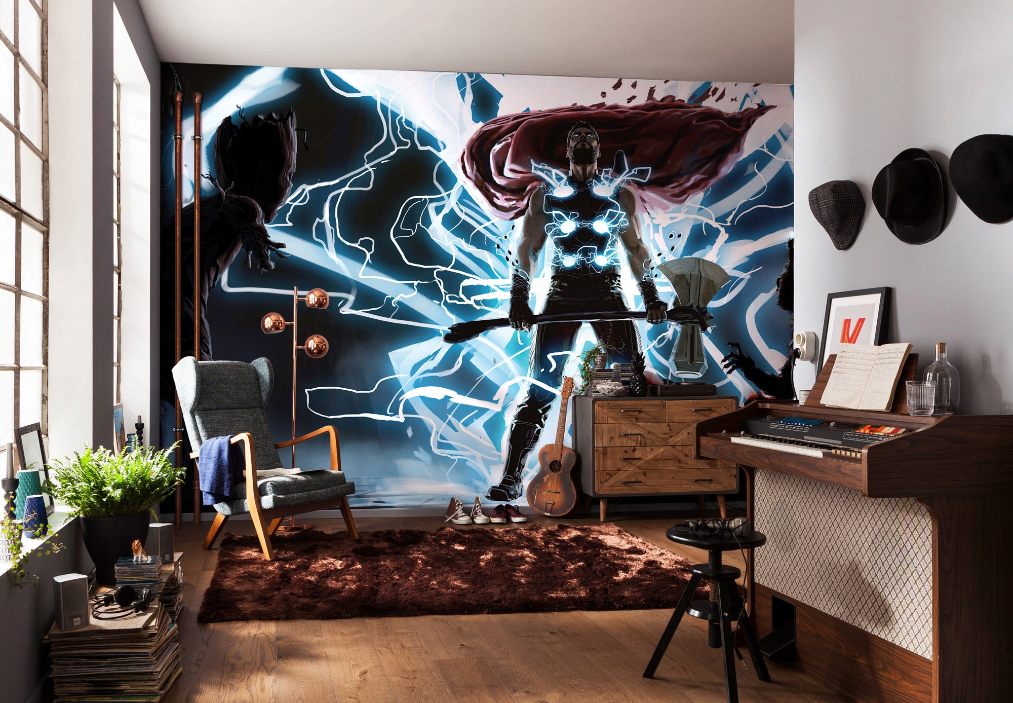 Komar Fototapete »Thor God of Thunder«, bedruckt-Comic-Retro-mehrfarbig,  BxH: 500x280 cm auf Raten kaufen