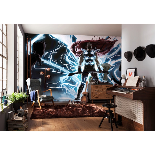 Komar Fototapete »Thor God of Thunder«, bedruckt-Comic-Retro-mehrfarbig,  BxH: 500x280 cm auf Raten kaufen