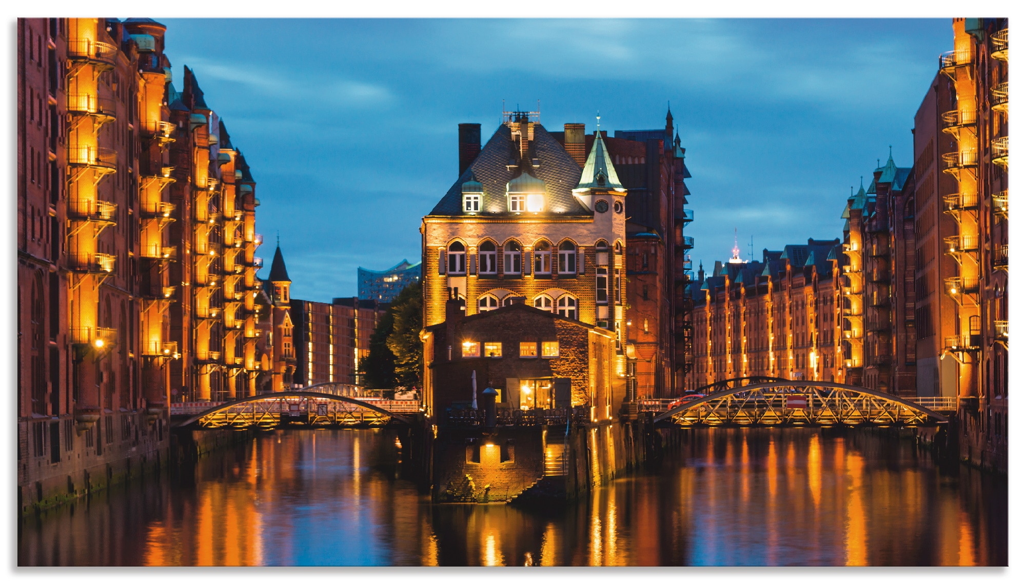 Artland Küchenrückwand "Teil der alten Speicherstadt in Hamburg", (1 tlg.), günstig online kaufen