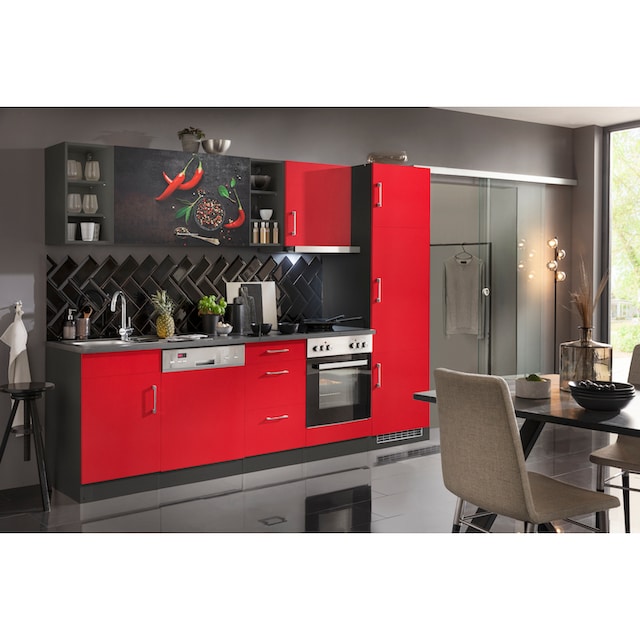 HELD MÖBEL Küchenzeile »Paris«, mit E-Geräten, Breite 280 cm auf Raten  kaufen