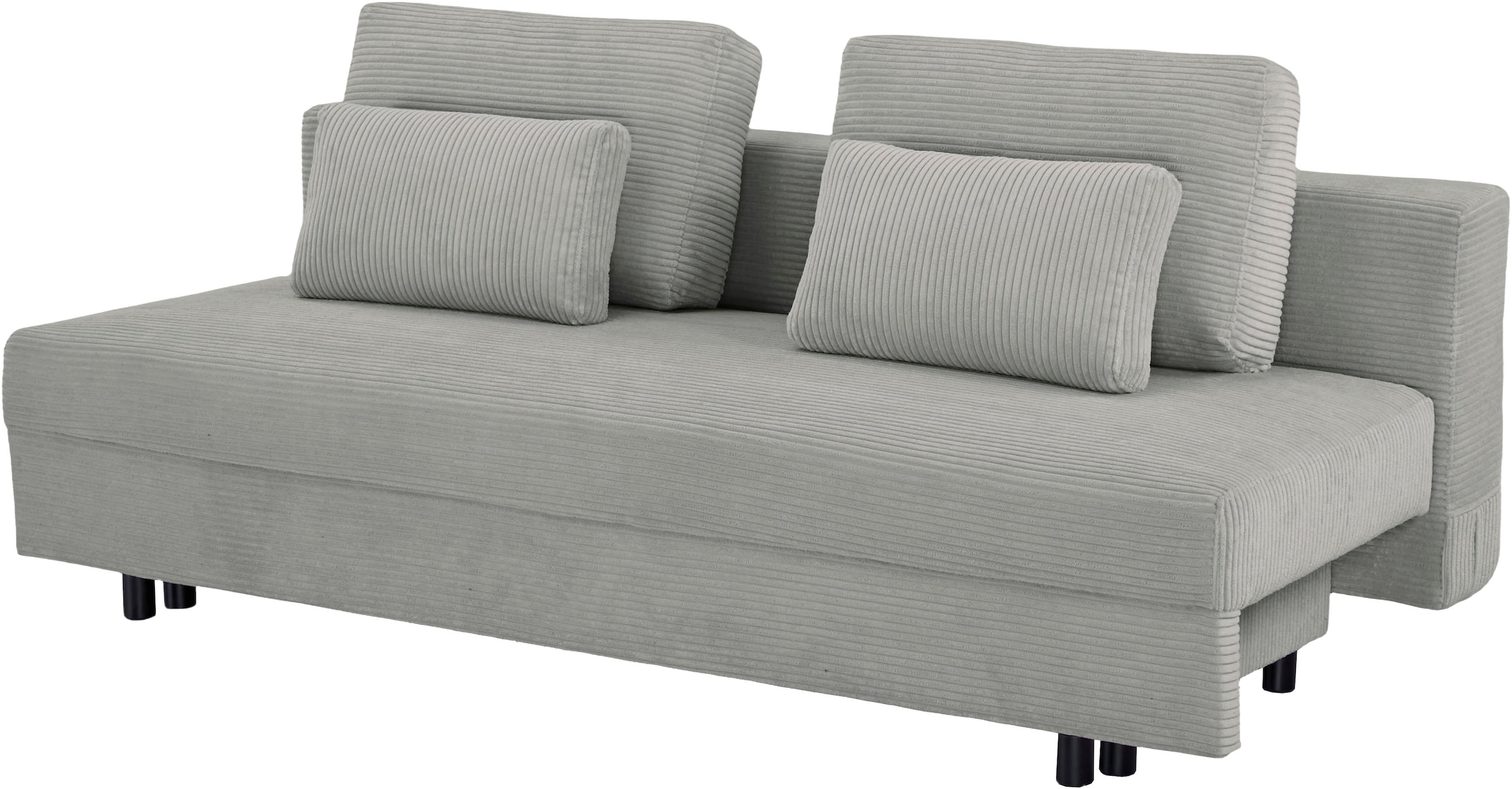 OTTO home Schlafsofa »ONNIKO Cord, Breite: 192 cm, Liegefläche 121x192 cm, softer Cord-Bezug« mit Bettfunktion & Bettkasten