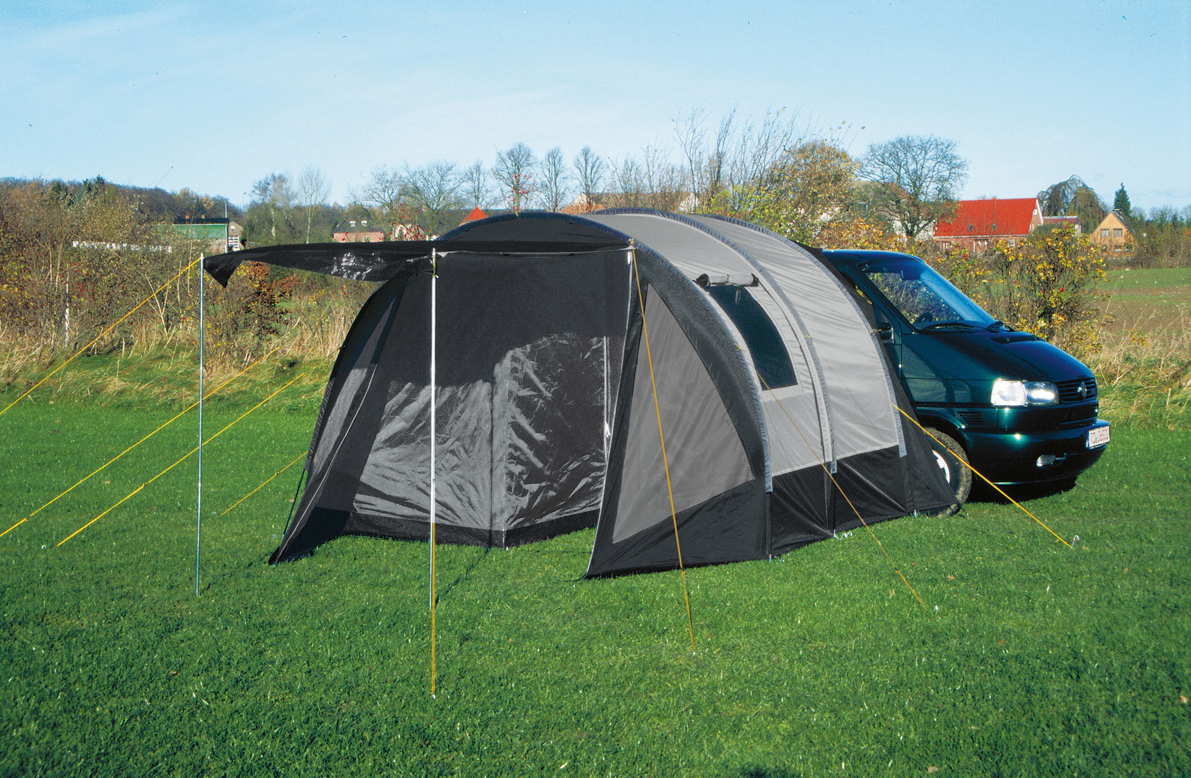 EXPLORER Buszelt »ECO« 2 Personen herausnehmbare Schlafkabine, Ring+Pin-System grau