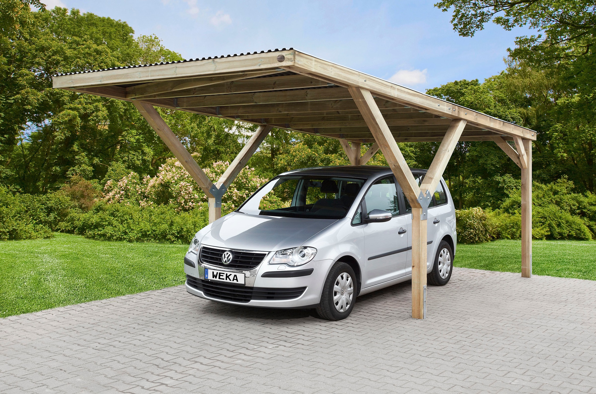 Weka Y-Einzelcarport Mugello A Kesseldruckimprägniert 2.500 cm x 306 cm günstig online kaufen