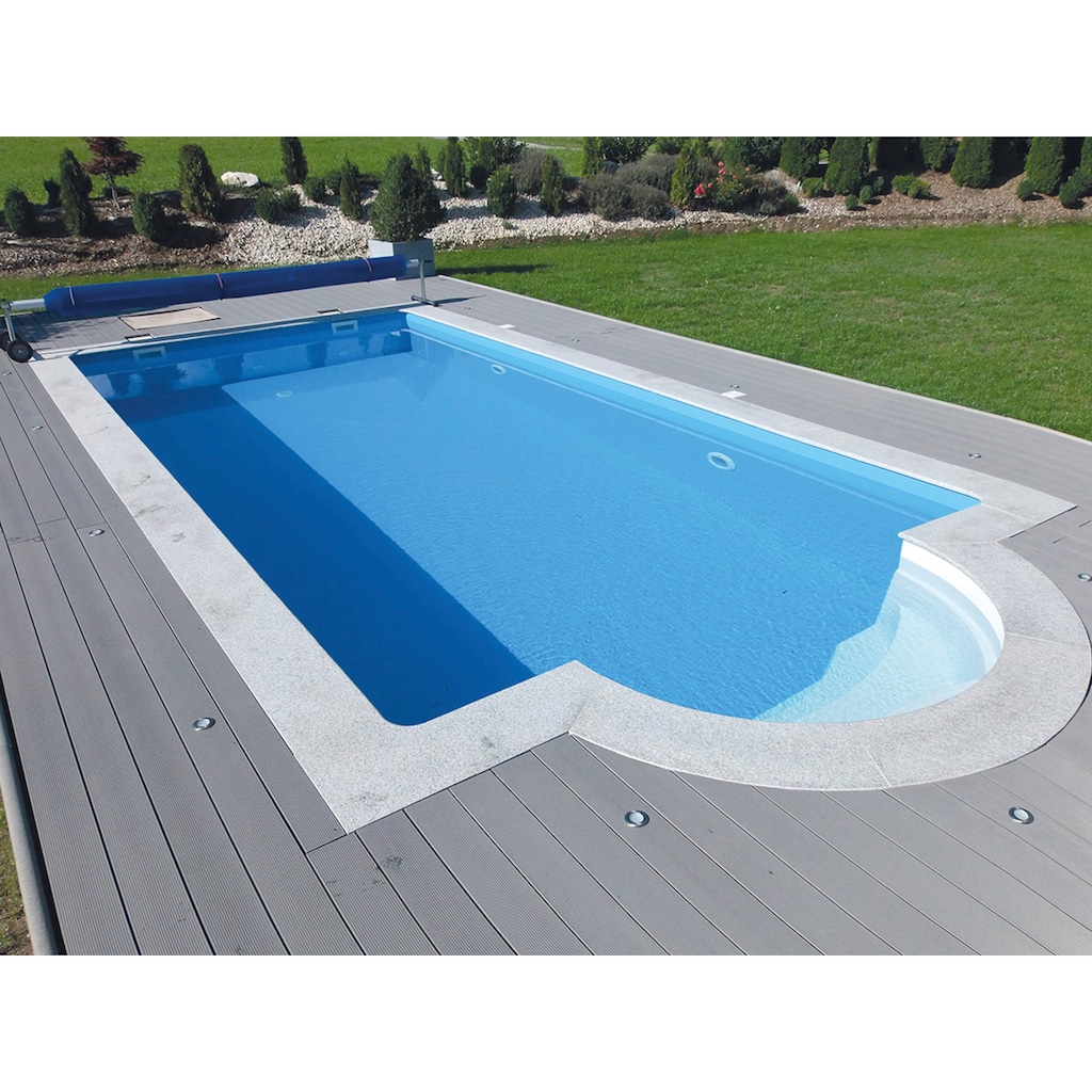 KWAD Schwimmbecken »STYROPOR®STEIN POOL ALL INCLUSIVE, BxLxH: 300x600x150 cm«, (Set)