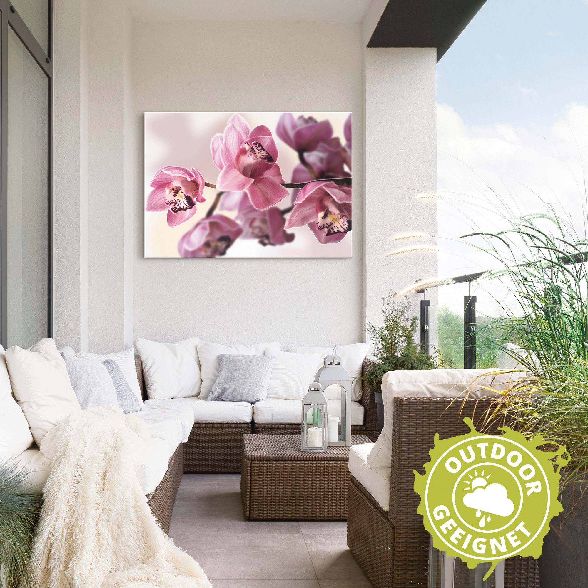 Artland Wandbild »Rosa Orchidee«, Wandaufkleber (1 als bestellen Blumenbilder, online St.), Leinwandbild, versch. in oder Größen Poster Alubild