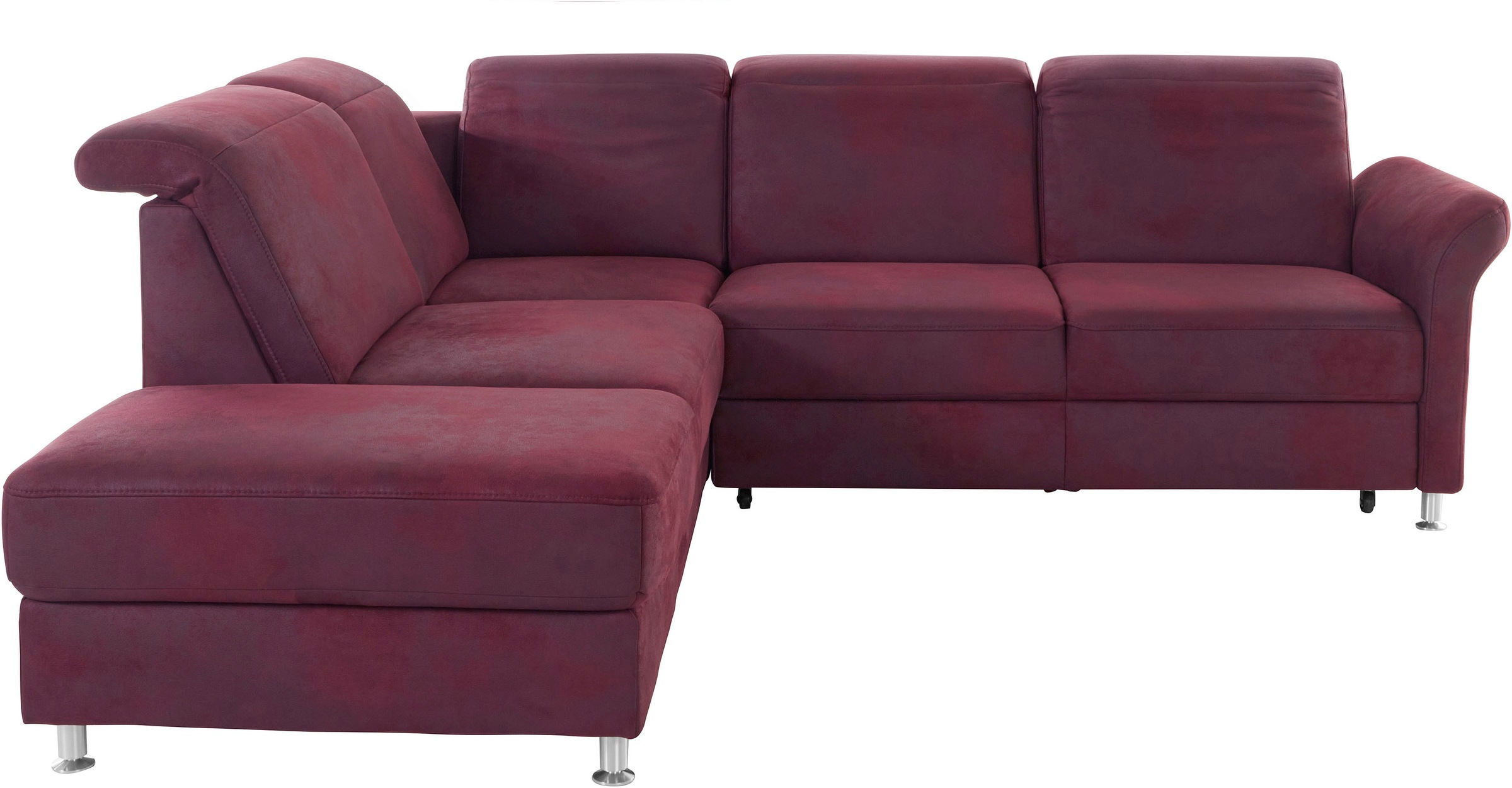 sit&more Ecksofa »Darwin L-Form« inklusive Federkern, wahlweise mit Kopftei günstig online kaufen