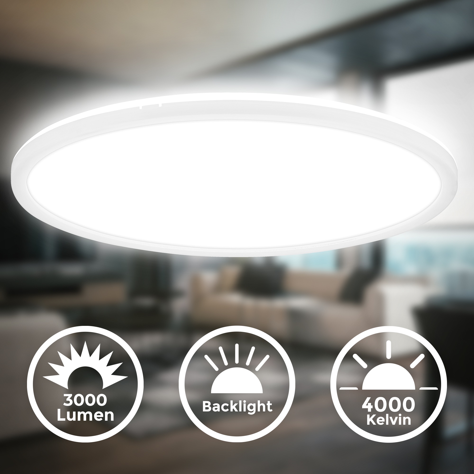 B.K.Licht LED Deckenleuchte »BKL1600 Ultraflache Deckenlampe, LED Panel mit günstig online kaufen