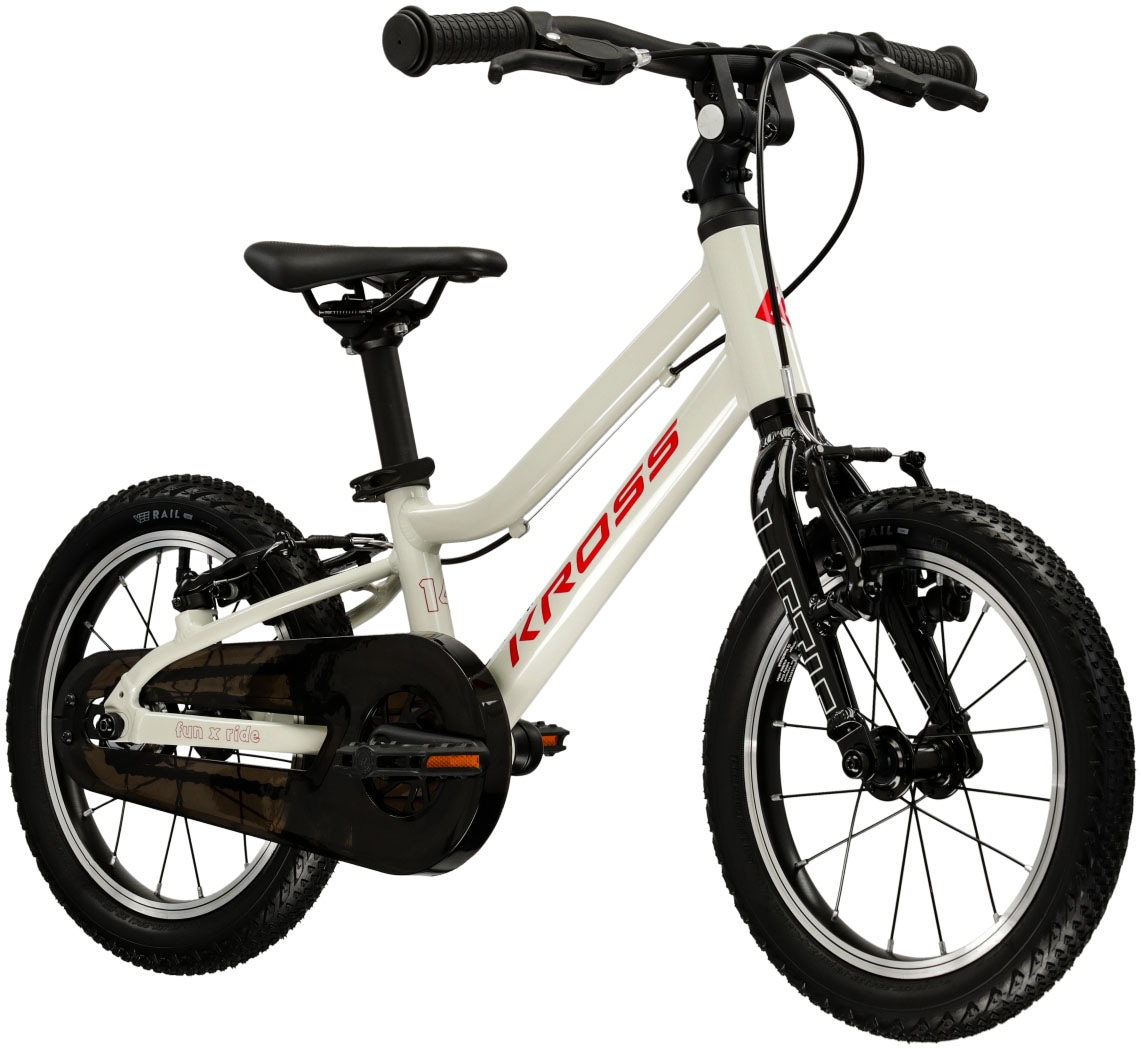 Kross Kinderfahrrad »KROSS Kinderrad Lightweight Liftie 14" grau«, 1 Gang, ohne Schaltung
