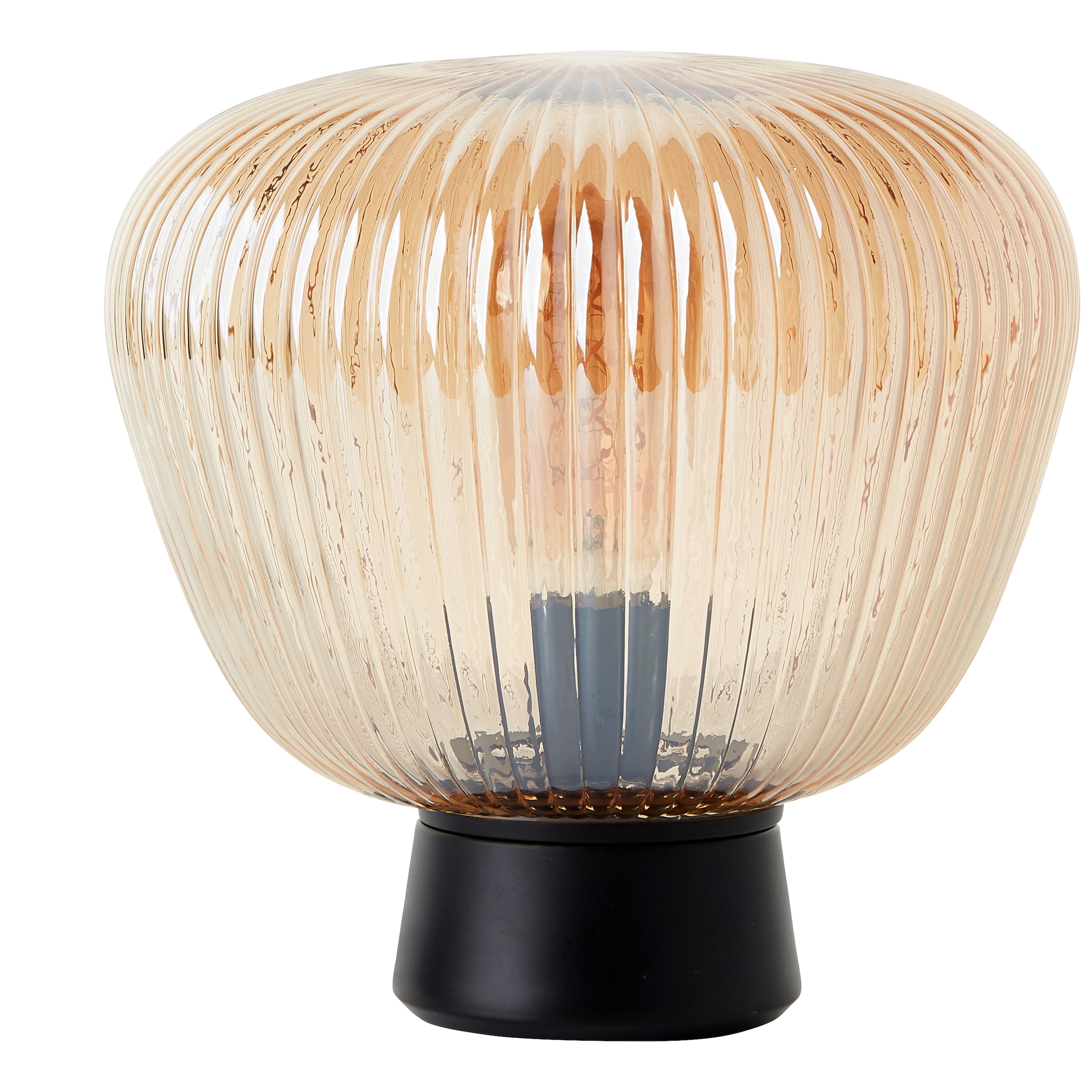 Brilliant Pendelleuchte »Kaizen«, 3 cm, Amber-Bernsteinfarben online 40 Riffelglas, kürzbar, kaufen flammig-flammig, D E27