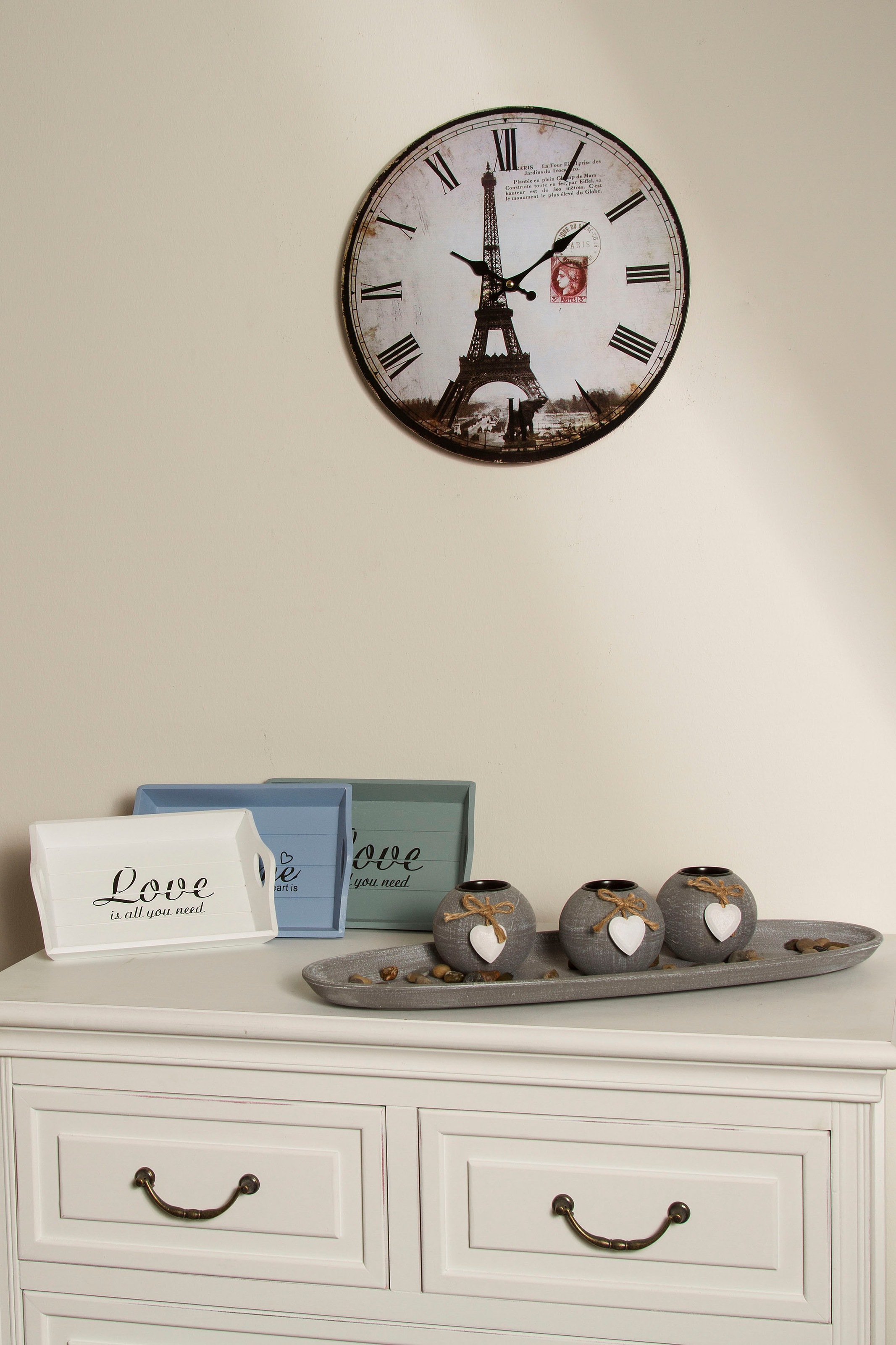 Myflair Möbel & Accessoires Wanduhr »"Eiffelturm II"« günstig online kaufen
