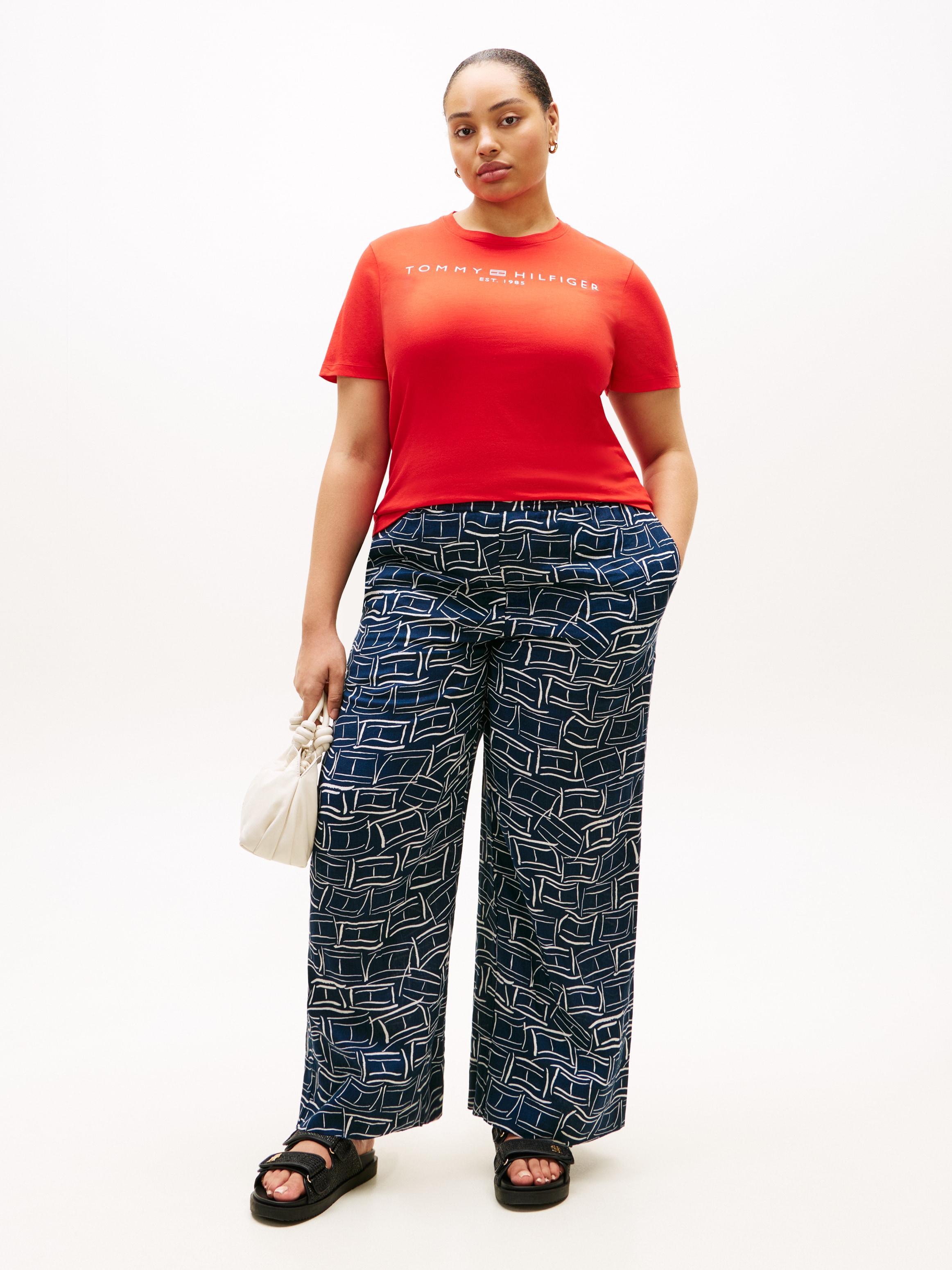 Tommy Hilfiger Curve T-Shirt »CRV REG CORP LOGO C-NK SS« in großen Größen