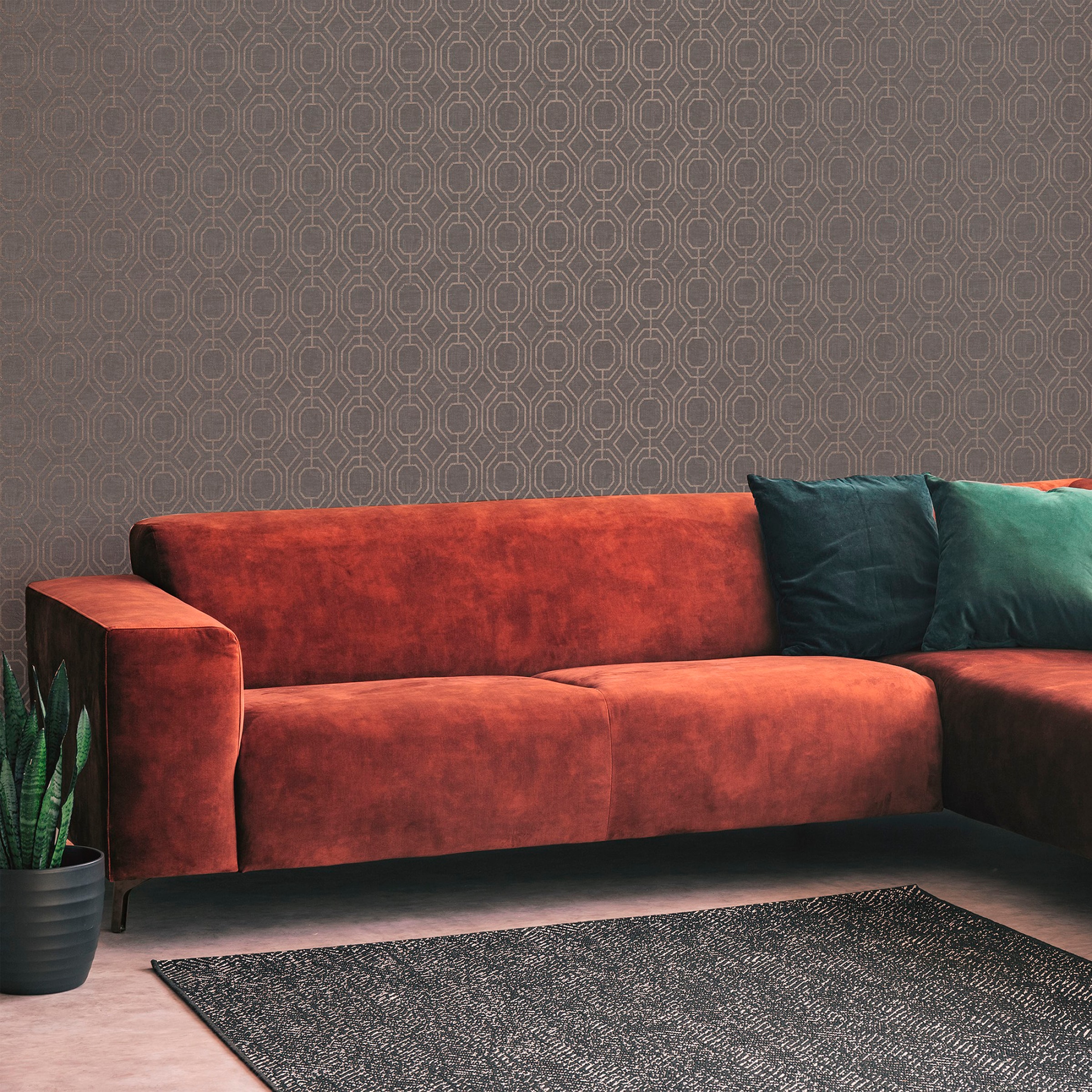 Superfresco Easy Vliestapete »Superfresco Easy - Vliestapete Luxus Geo Dark 10mx52cm« 3D-Optik Superfresco Easy - Vliestapete Luxus Geo Dark 10mx52cm