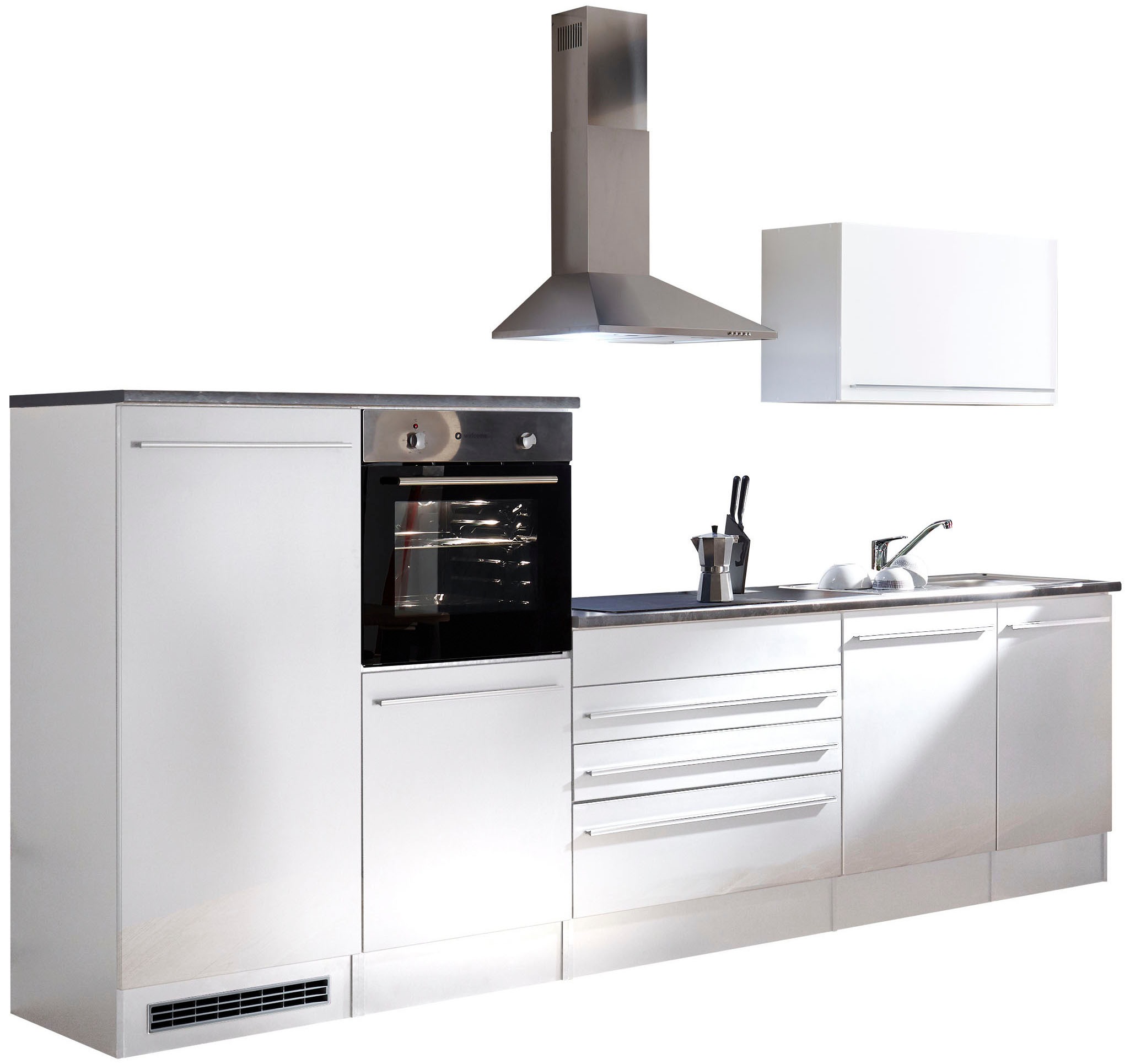 BASIC by Balculina Küchenzeile »Jazz« Breite 320 cm, wahlweise mit E-Geräte günstig online kaufen