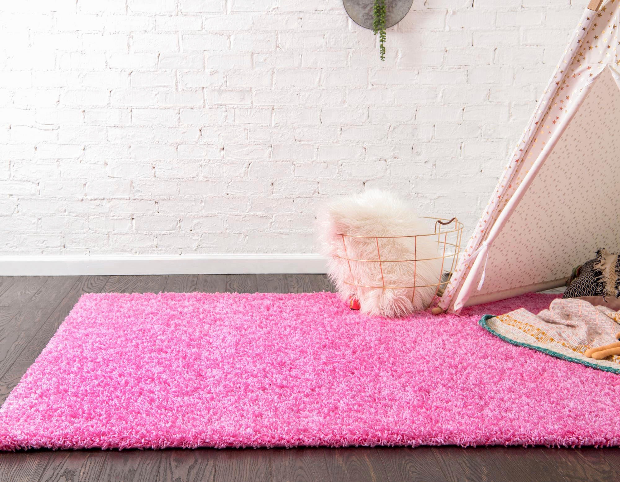 Myflair Möbel & Accessoires Hochflor-Teppich »Shaggy Shag Lagerräumung«, rechteckig, 38 mm Höhe, gewebt, Uni Farben, ideal im Wohnzimmer & Schlafzimmer