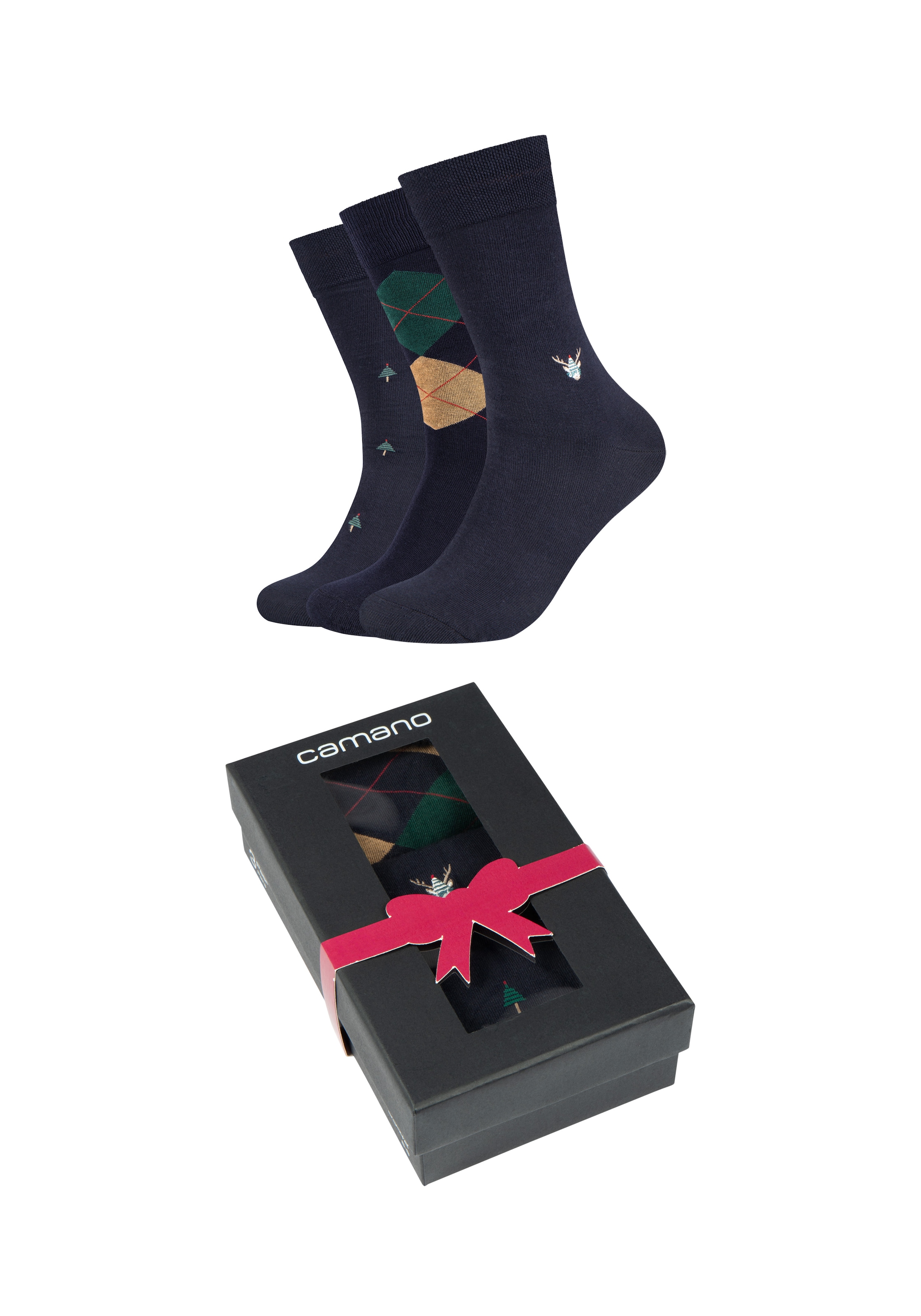 Camano Sneakersocken »ca-soft« 3 Paar tlg. mit elastischem Bund