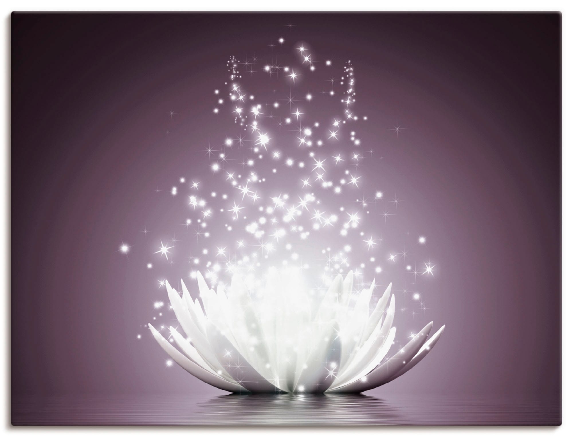 Artland Wandbild »Magie der Lotus-Blume« Blumen 1 Stk. tlg. als Leinwandbil günstig online kaufen