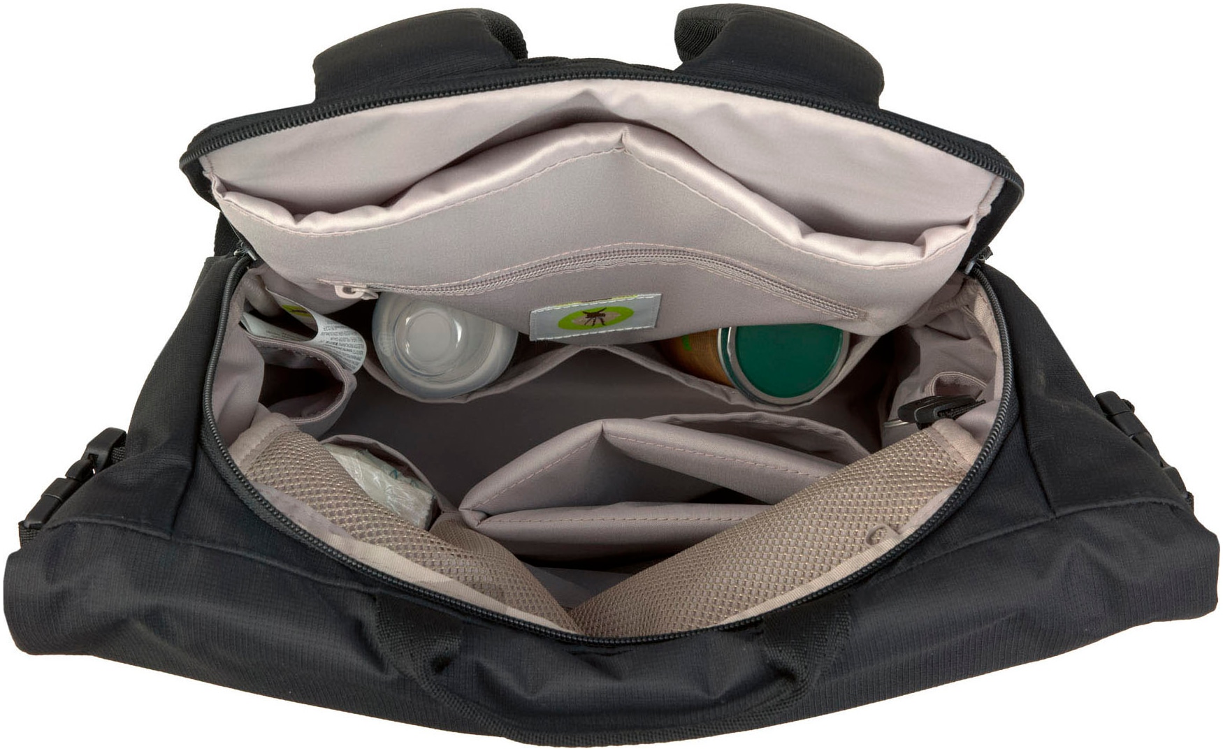 LÄSSIG Wickelrucksack »Green Label, Outdoor Rolltop Backpack, black«