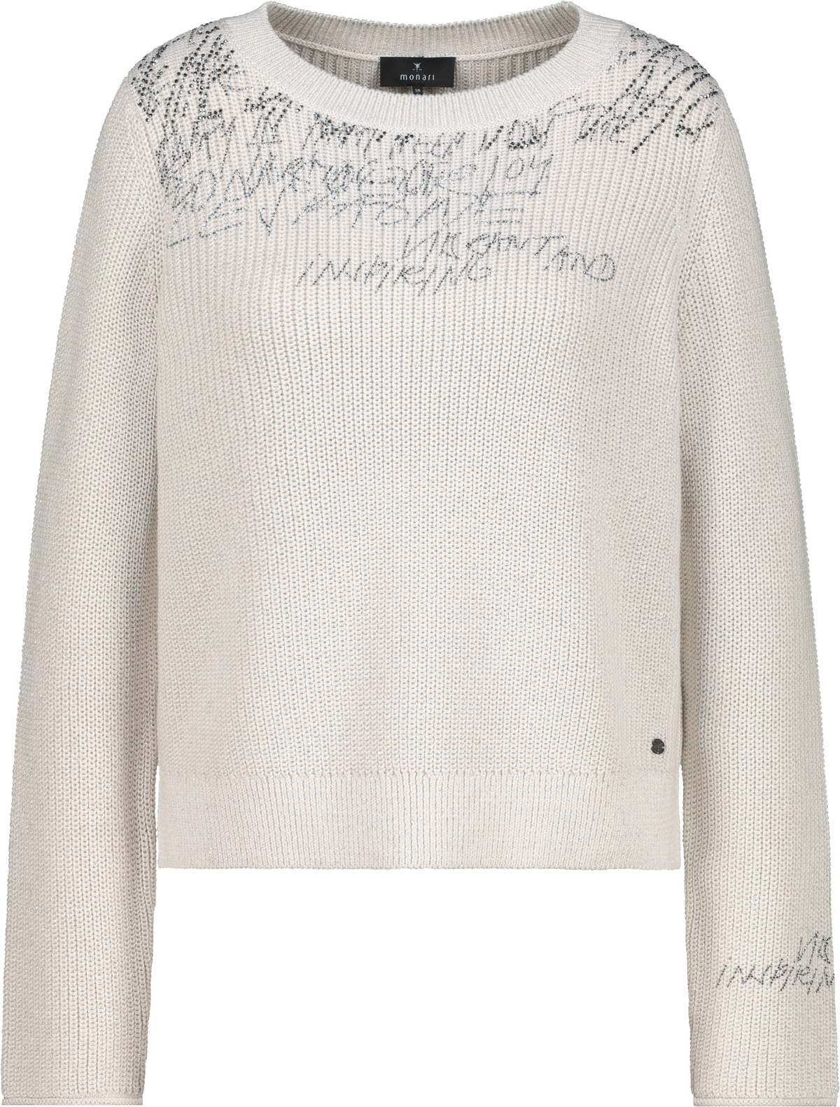 Monari Strickpullover »Pullover Schmuck + Lurex«