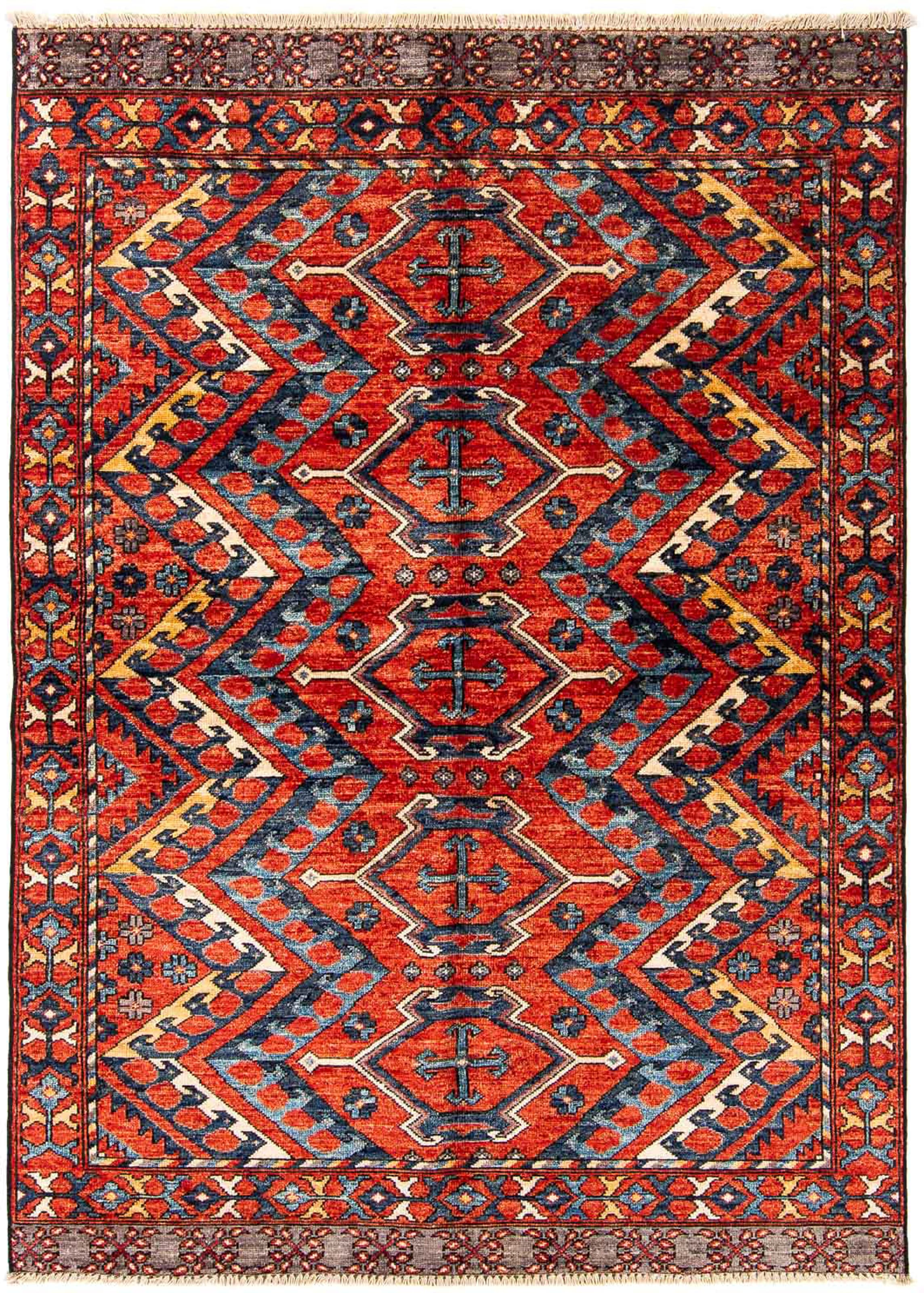 morgenland Orientteppich »Afghan - 182 x 118 cm - mehrfarbig«, rechteckig, günstig online kaufen