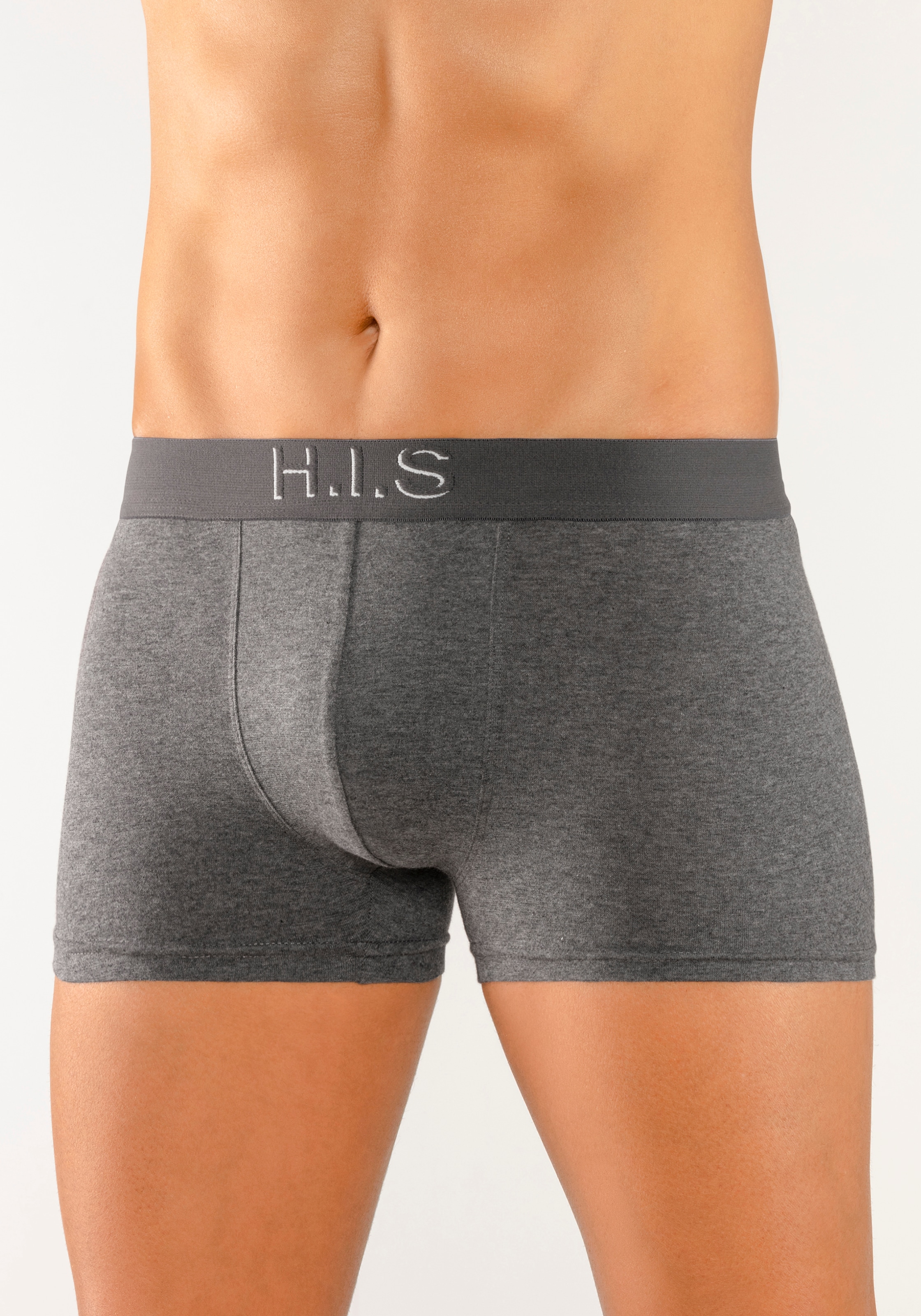H.I.S Boxer »Boxershorts für Herren«, (Packung, 5 St.), Logo Webbund mit 3D Effekt